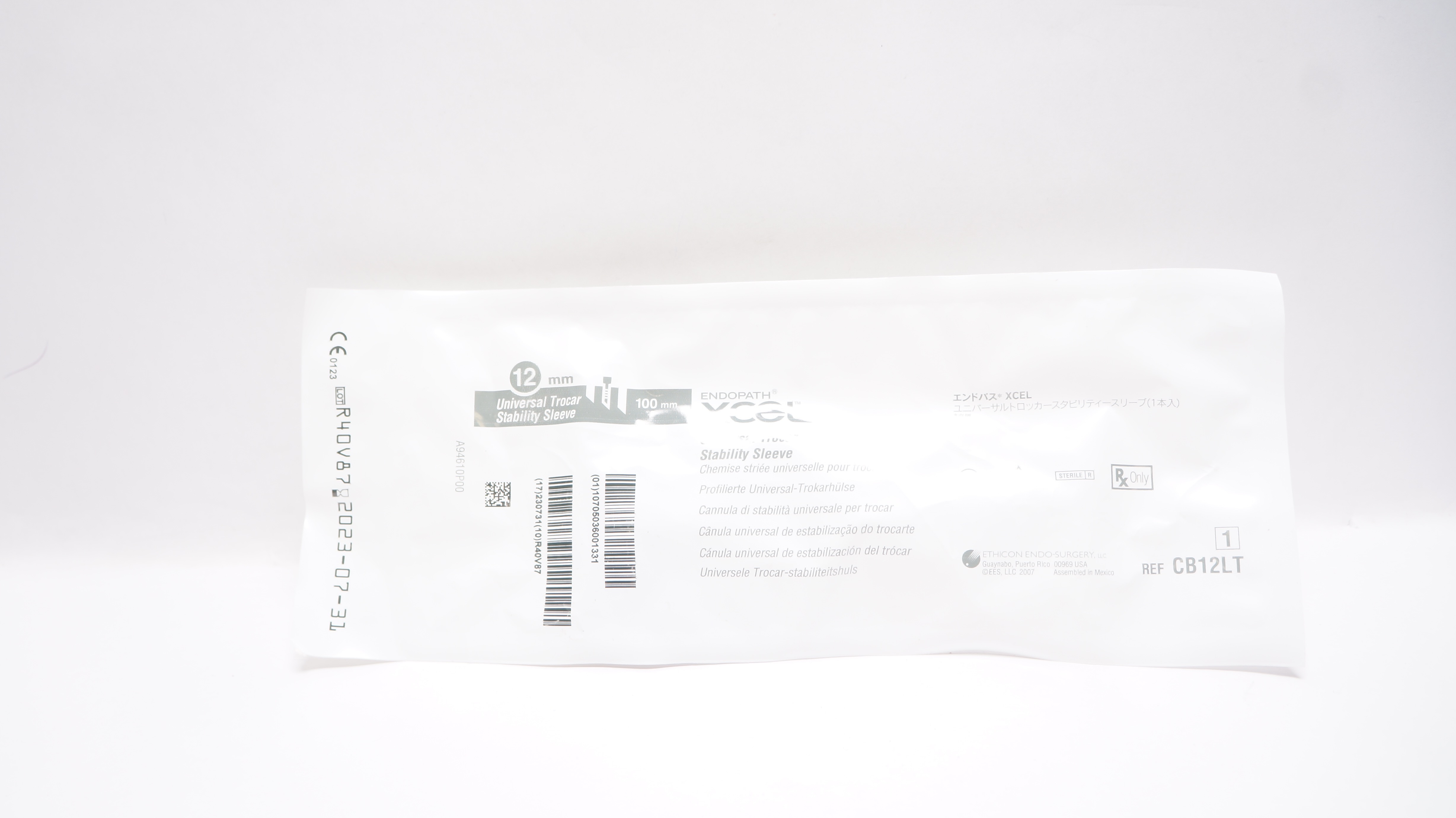 Ethicon 2CB12LT Endopath XCEL Universal Trocar Stability Sleeve 100mm x 12mm (x)