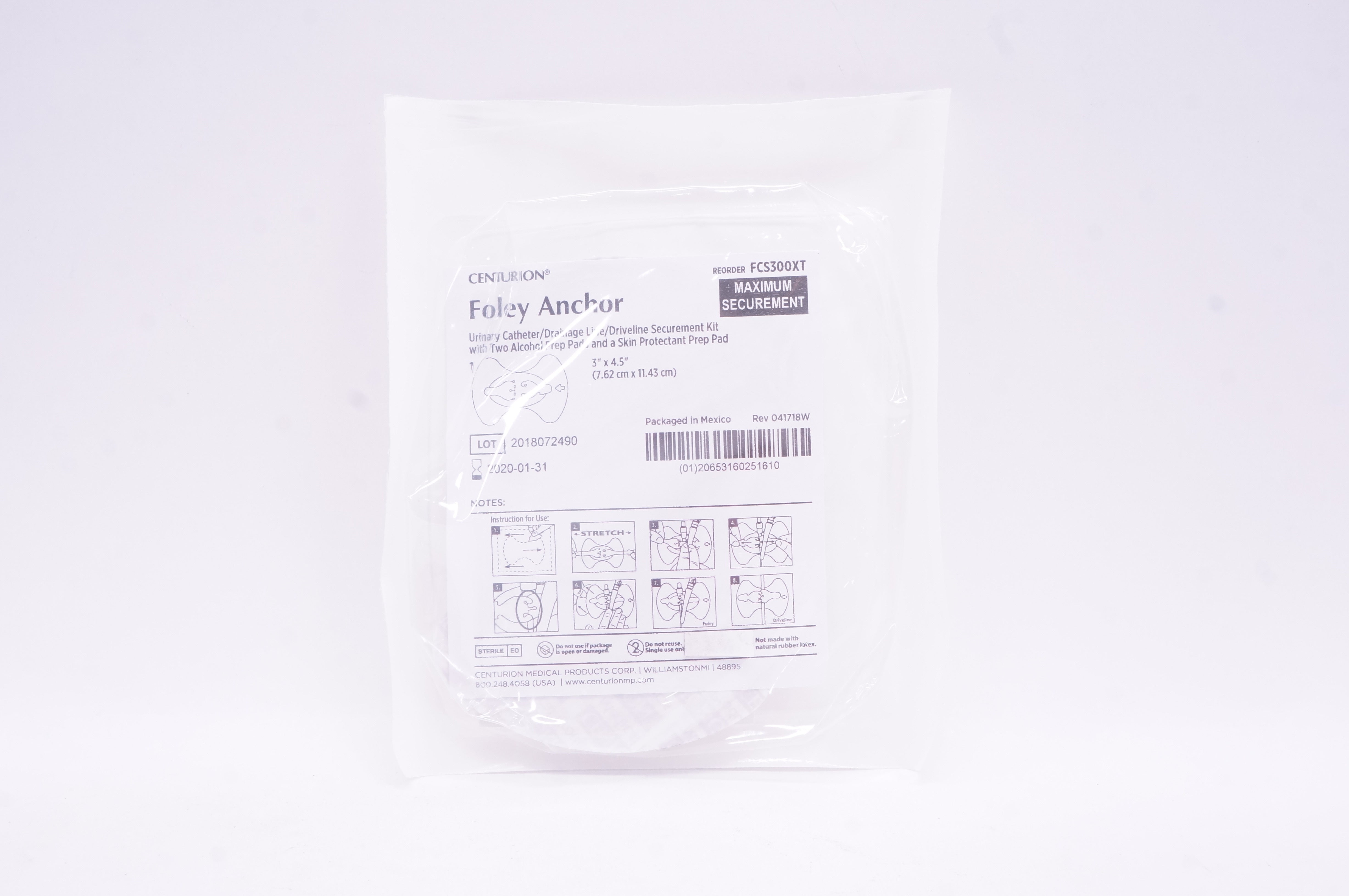 Centurion FCS300XT Foley Anchor 3inch x 4.5inch (x)