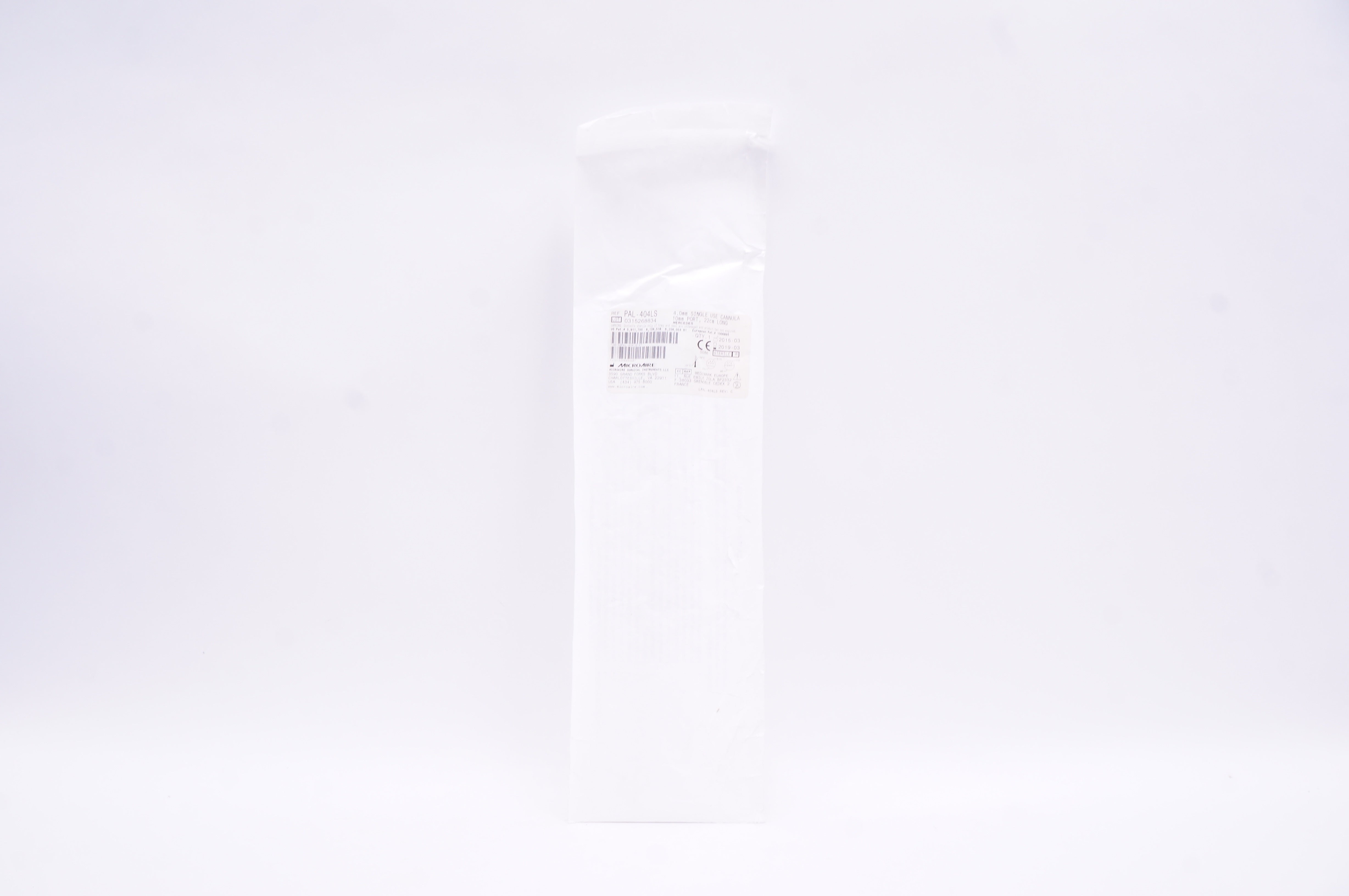 Microaire PAL-404LS 4.0mm Single Use Cannula 10mm Port 22cm Long (x)