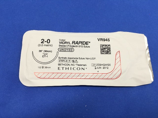Ethicon VR945 VICRYL RAPIDE, CT-1, 36