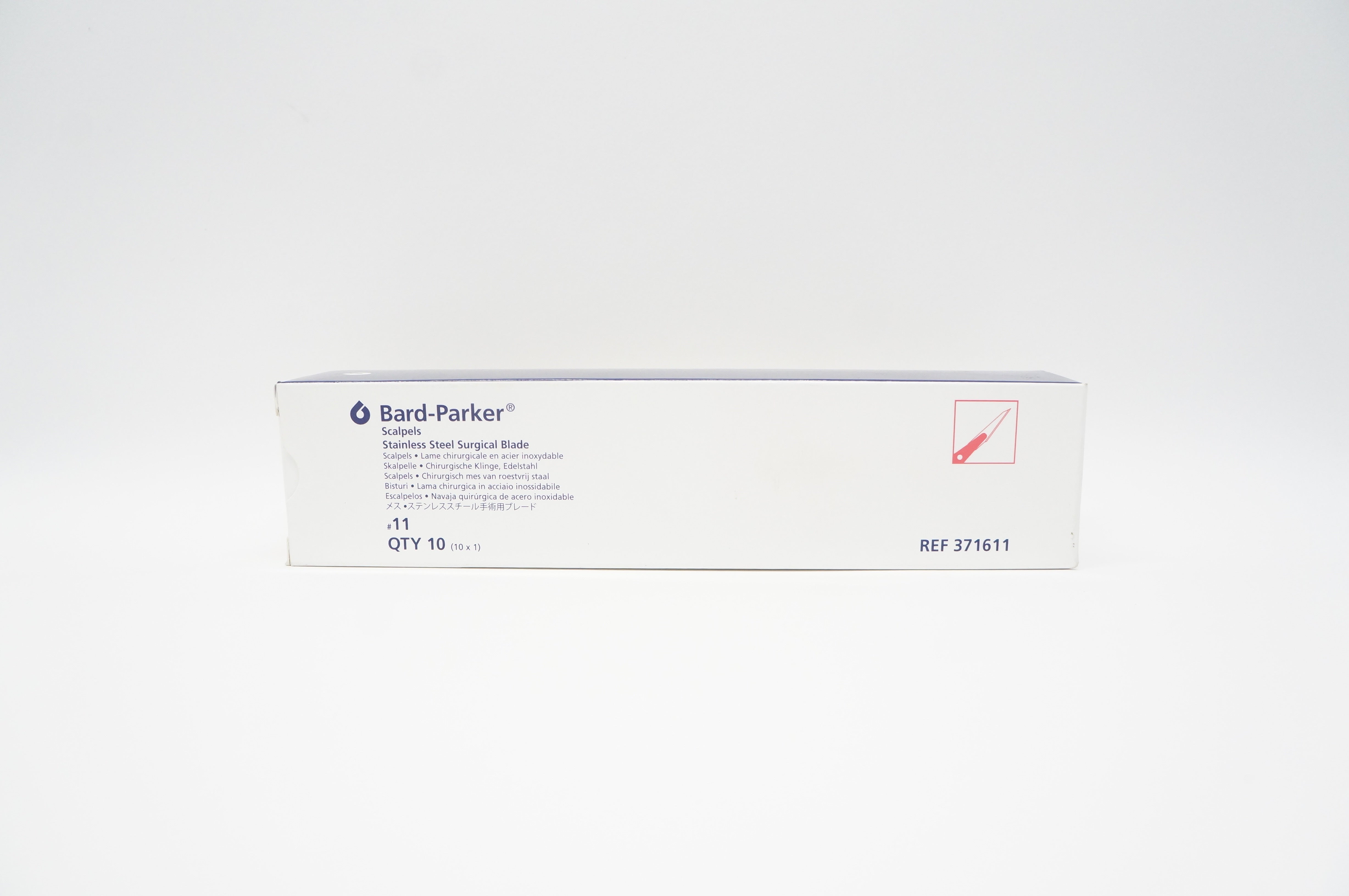 Aspen 371611 Bard-Parker Scalpel Stainless Steel Surgical Blade - Box of 10 (x)
