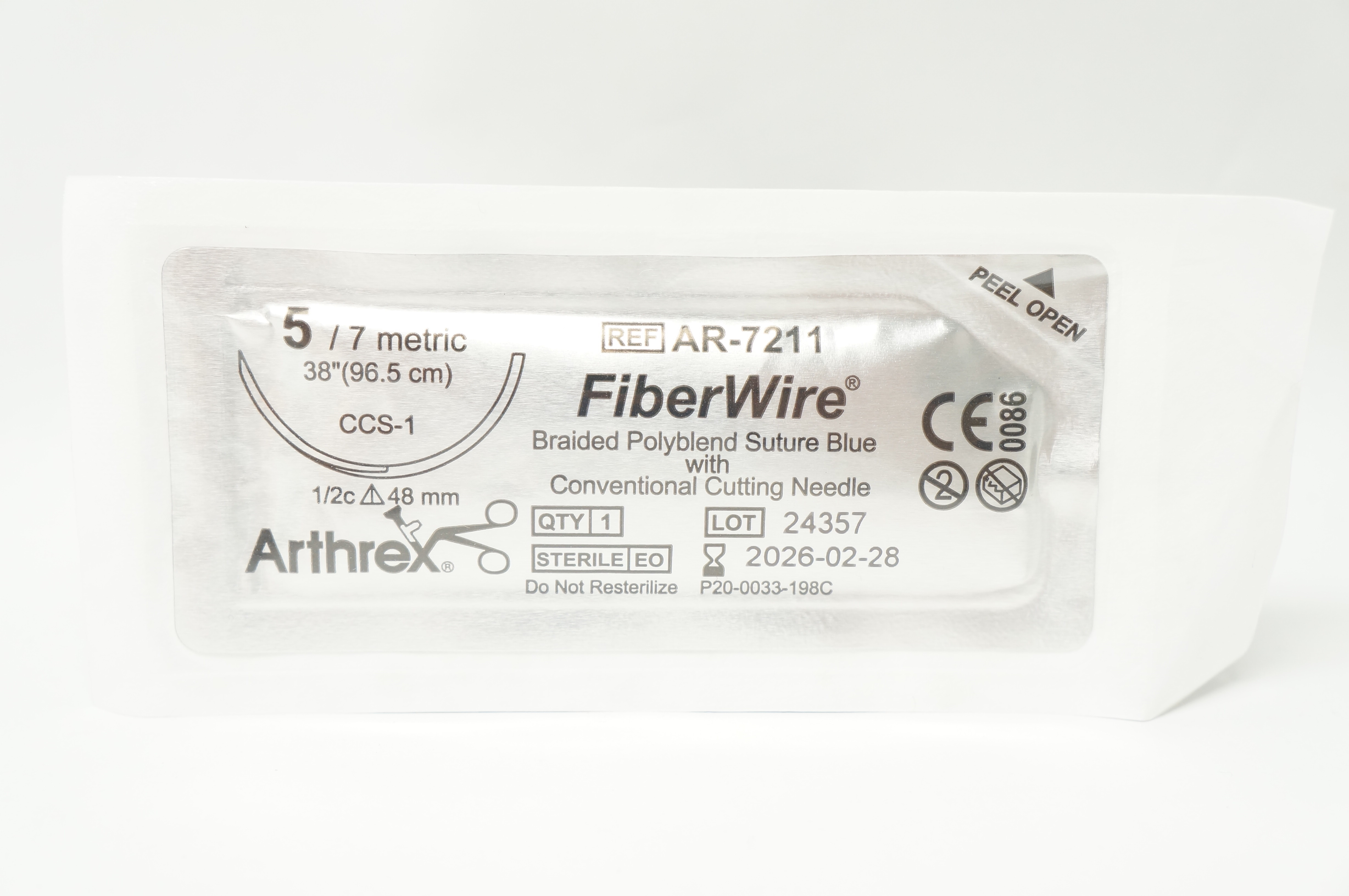 Arthrex AR-7211 5 FIBERWIRE CCS-1 48mm 1/2c 38inch