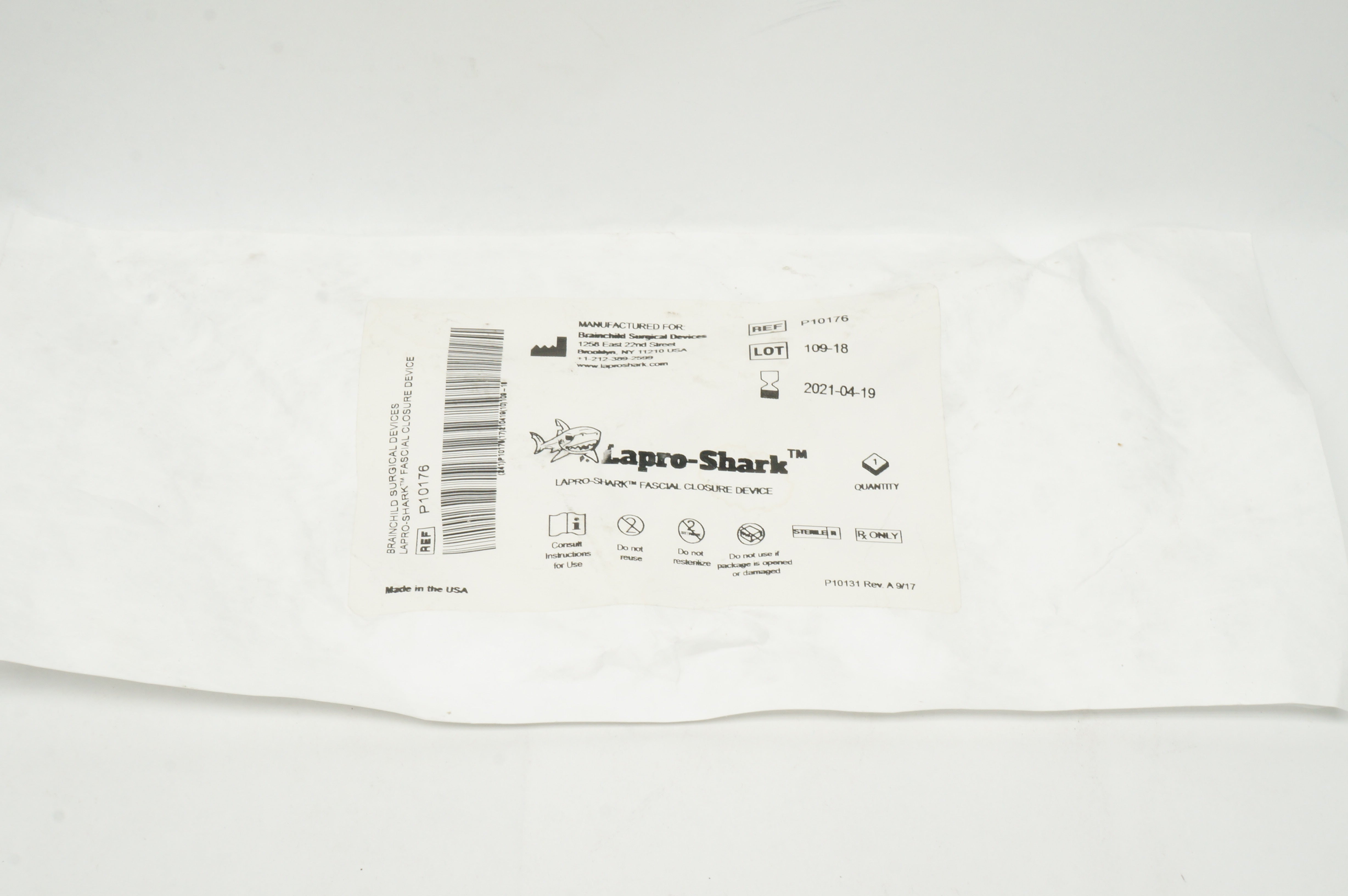 Lapro-Shark P10176 Fascial Closure Device (x)