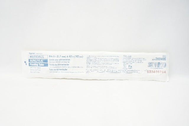 Tyco 260406 Kendall Argyle Feeding Tube 8Fr x 42inch