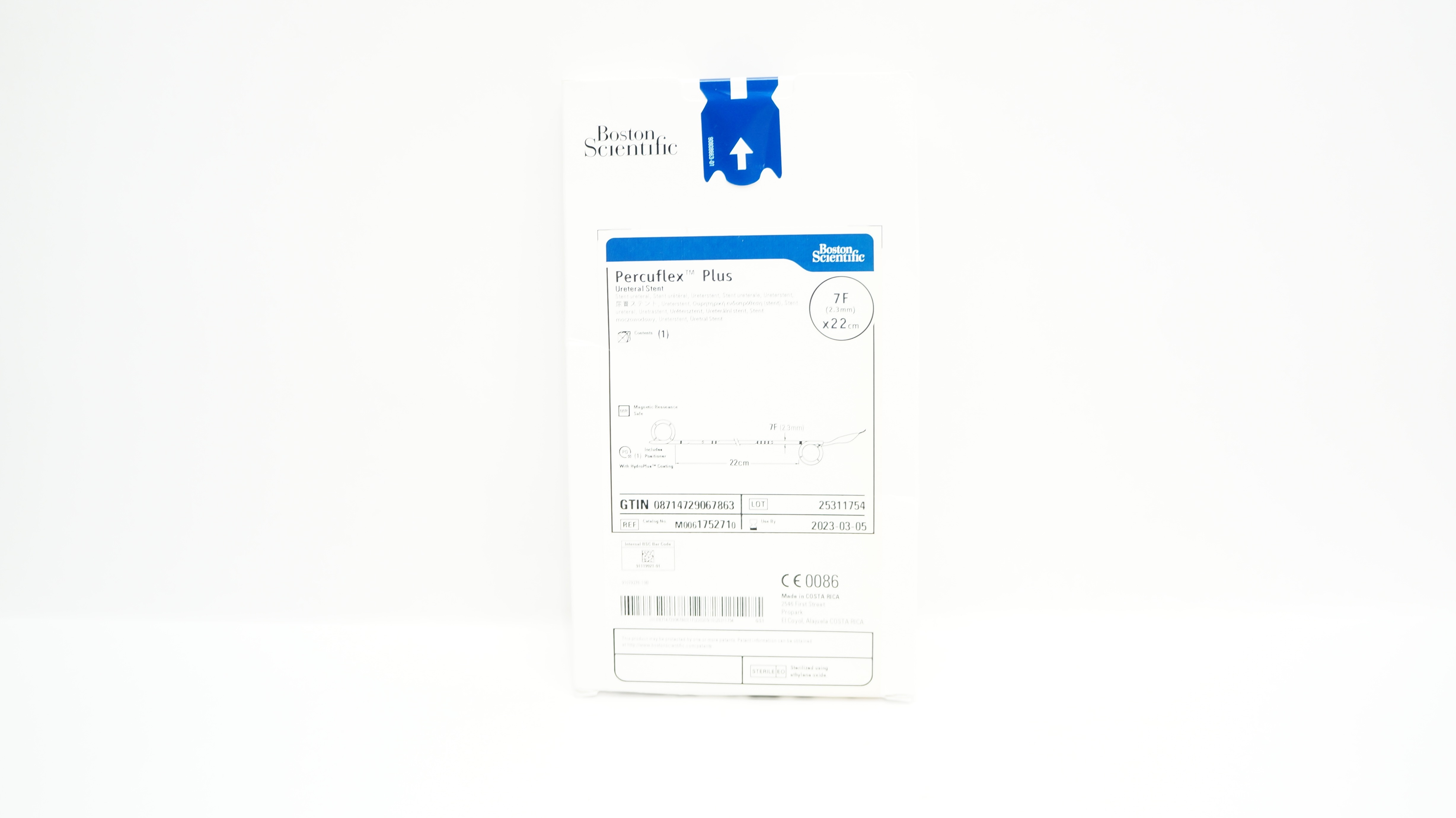 Boston Scientific M0061752710 Percuflex Plus Ureteral Stnt 7F x 22cm (x)