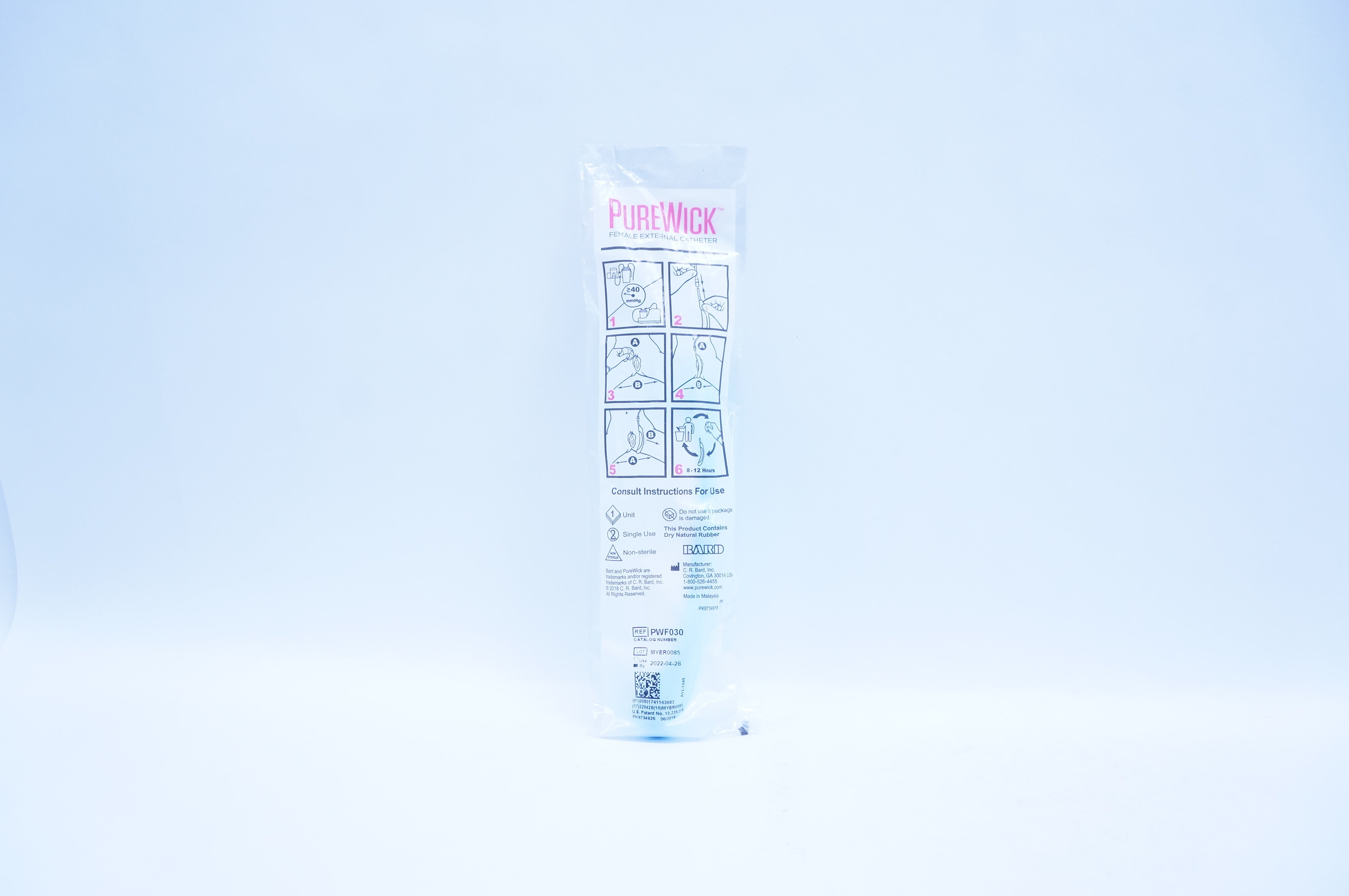 Bard PWF030 PureWick Female External Cath.