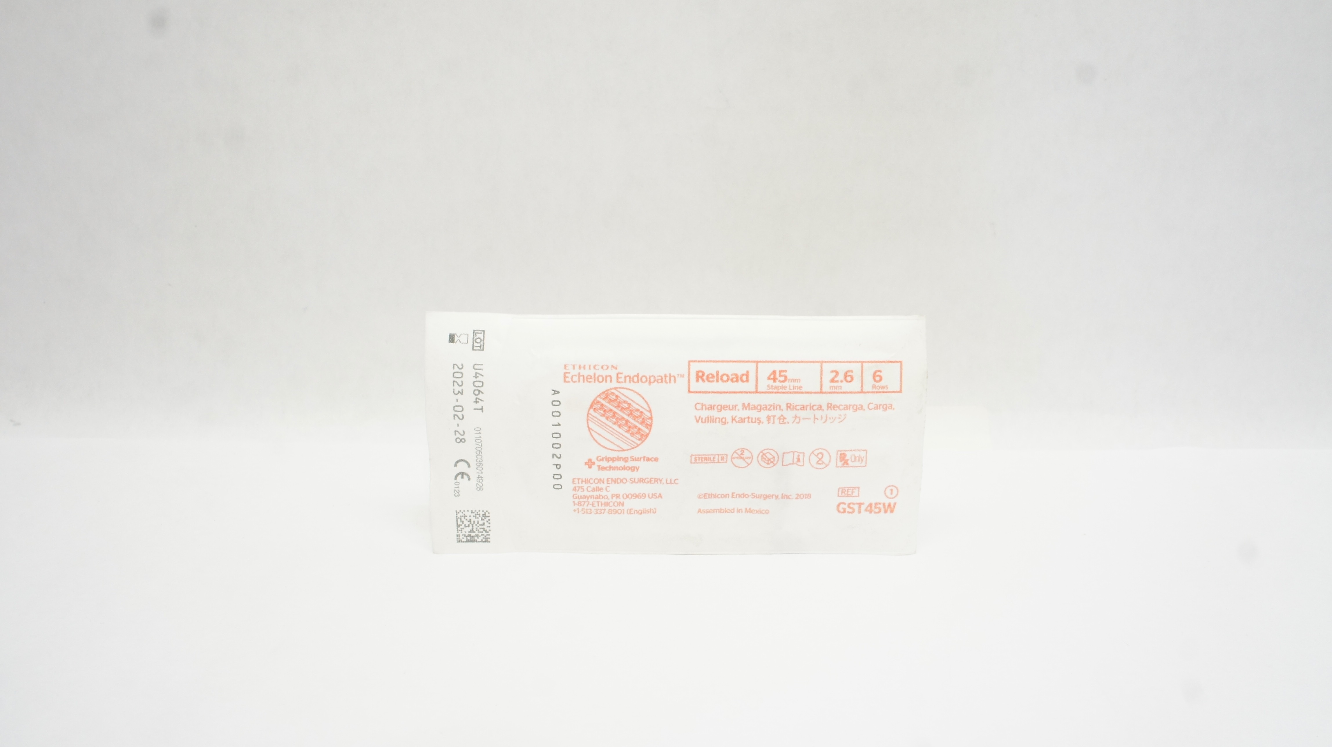 Ethicon GST45W Echelon Endopath Reload 45mm x 2.6mm 6 Rows (x)