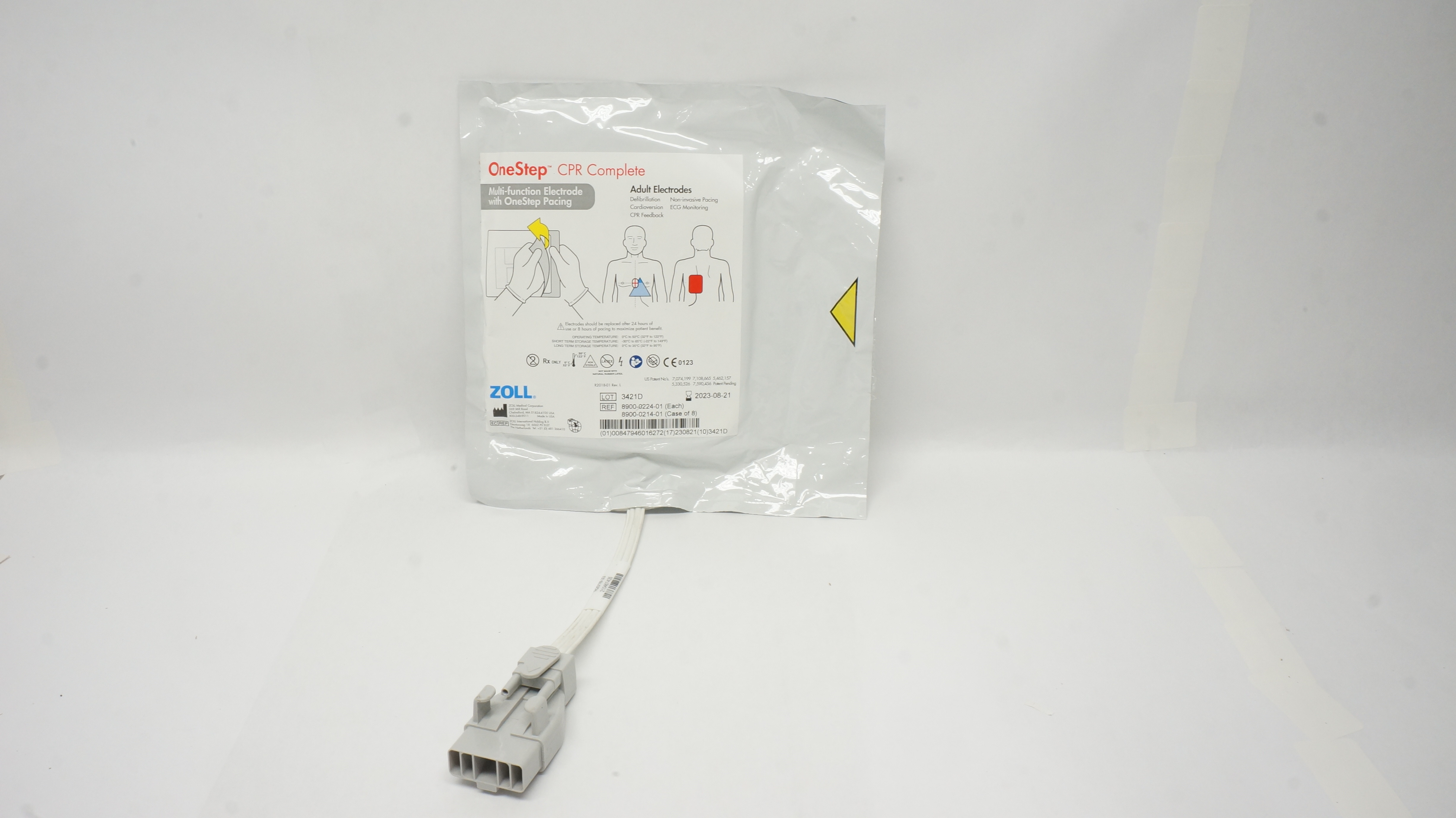 Zoll 8900-0224-01 OneStep CPR Complete Adult Multi-Function Electrodes