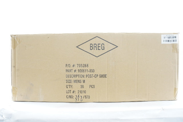 Breg 100611-030 795288 Post-Op Shoe Men M - Case of 36