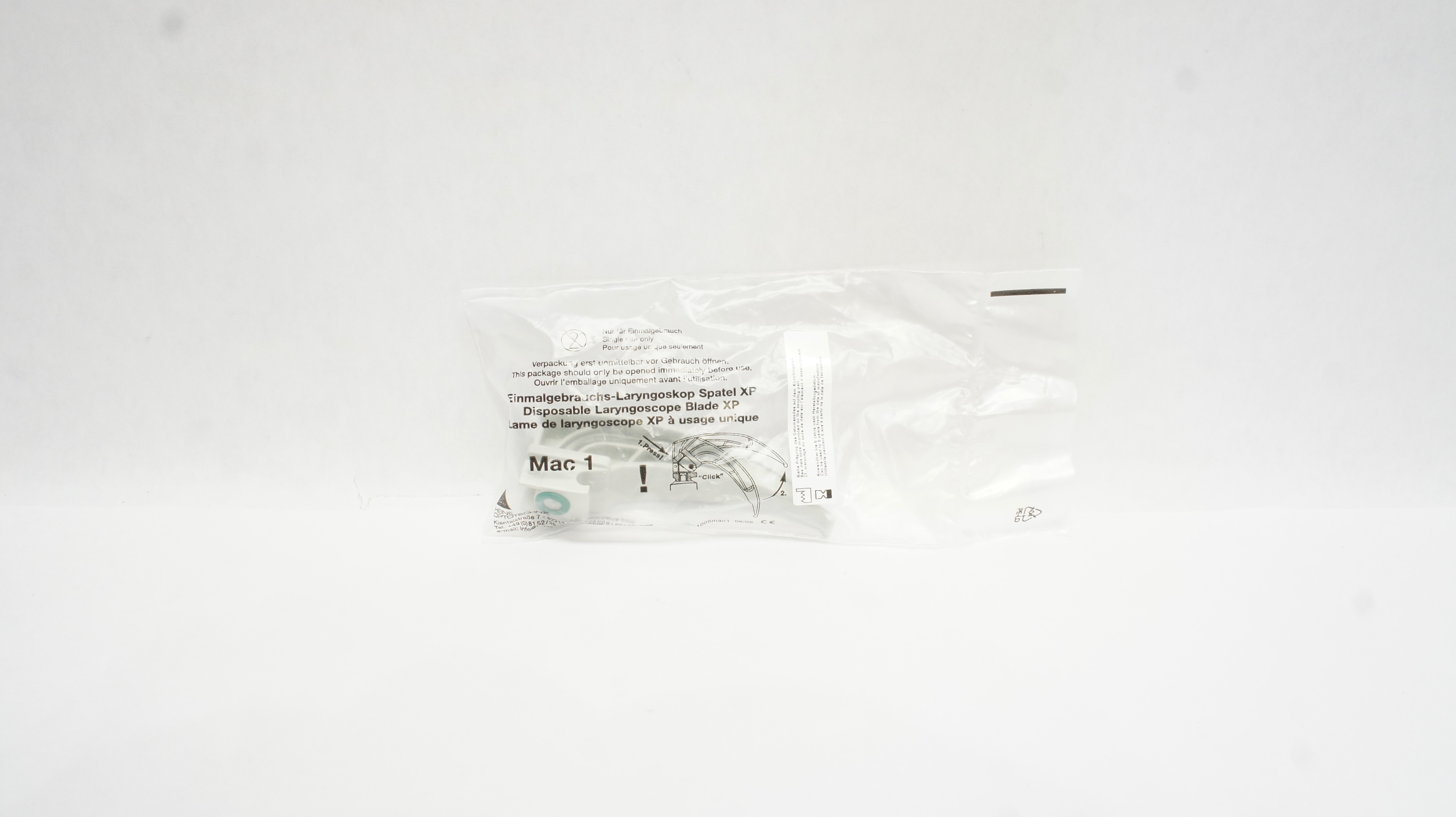 Heine Mac 1 Disposable Laryngoscope Blade XP