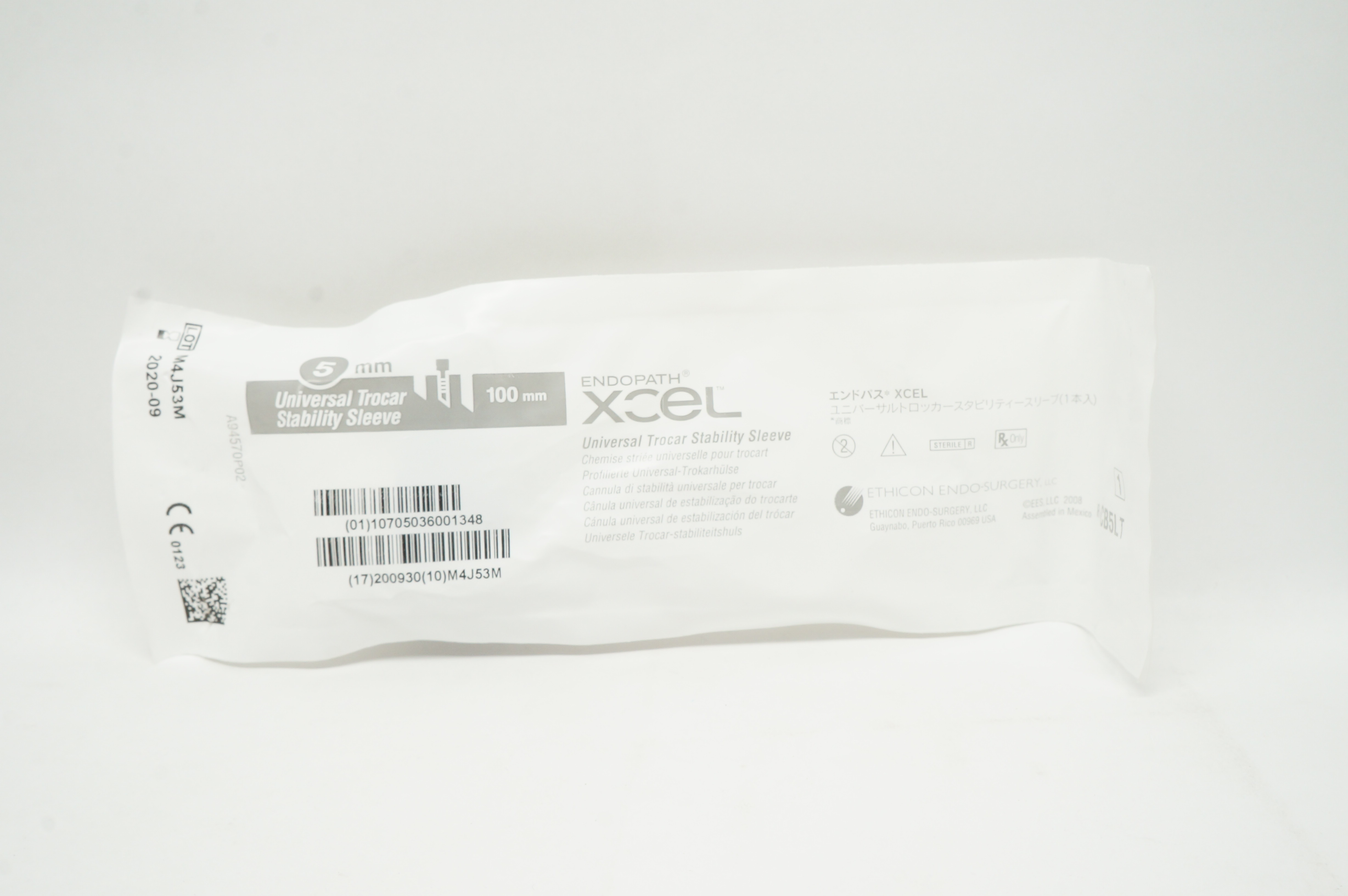 Ethicon CB5LT Xcel Trocar Sleeve W/ Stability Sleeve 5mm x 100mm (x)