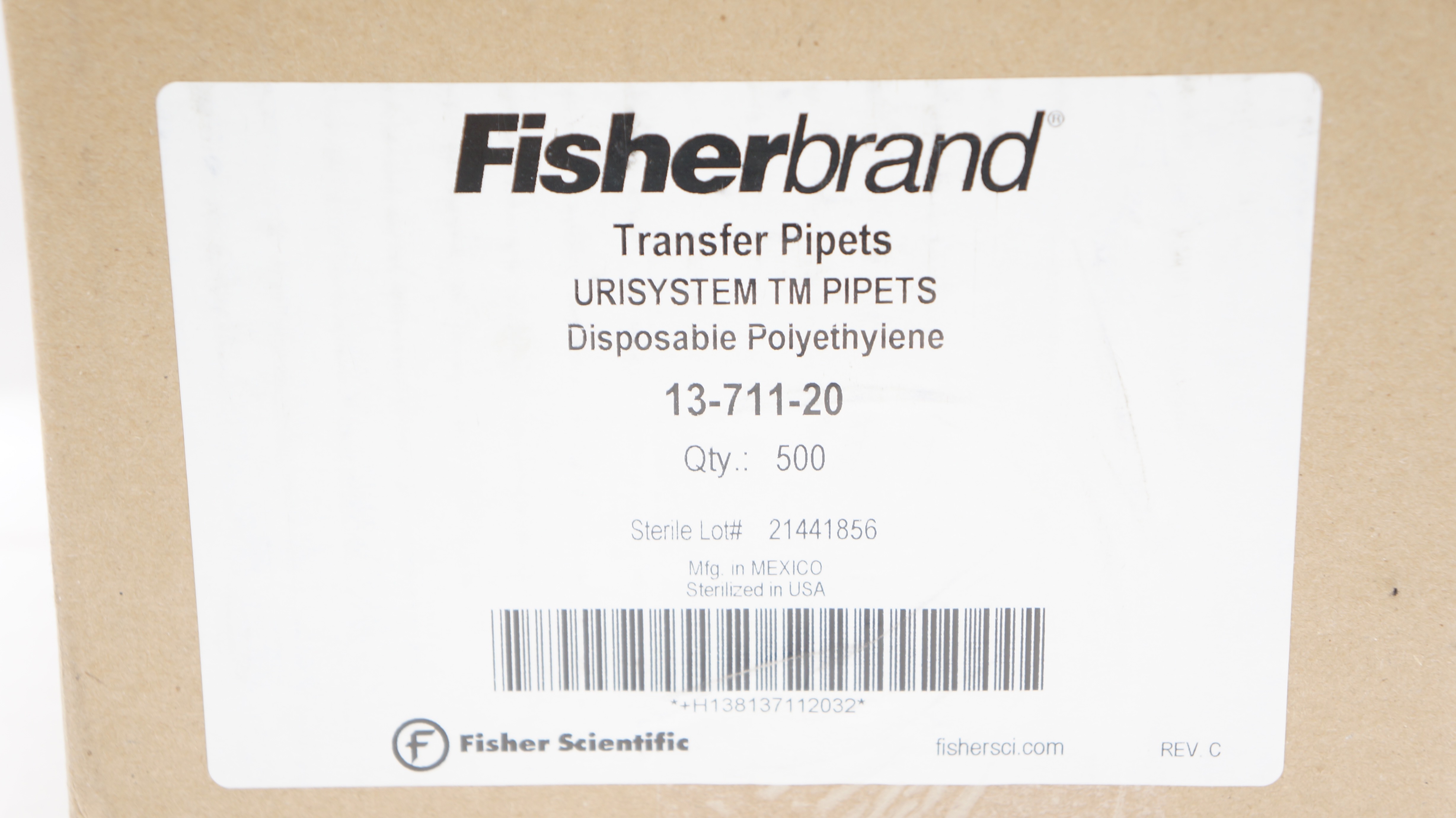 Fisherbrand 13-711-20 Disposable Polyethylene Transfer Pipets - Box of 500