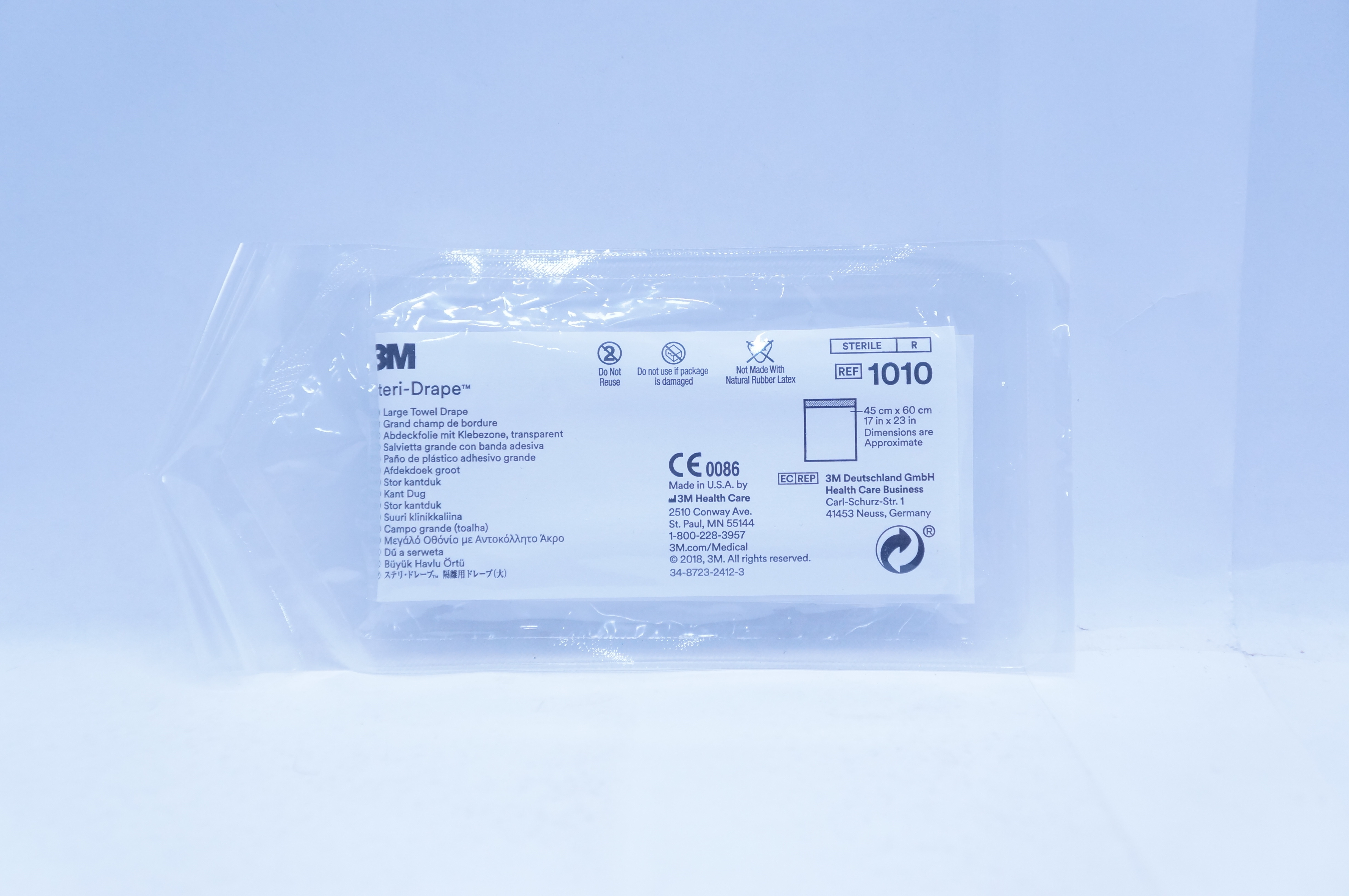 3M 1010 Steri-Drape Large Towel Drape 17inch x 23inch