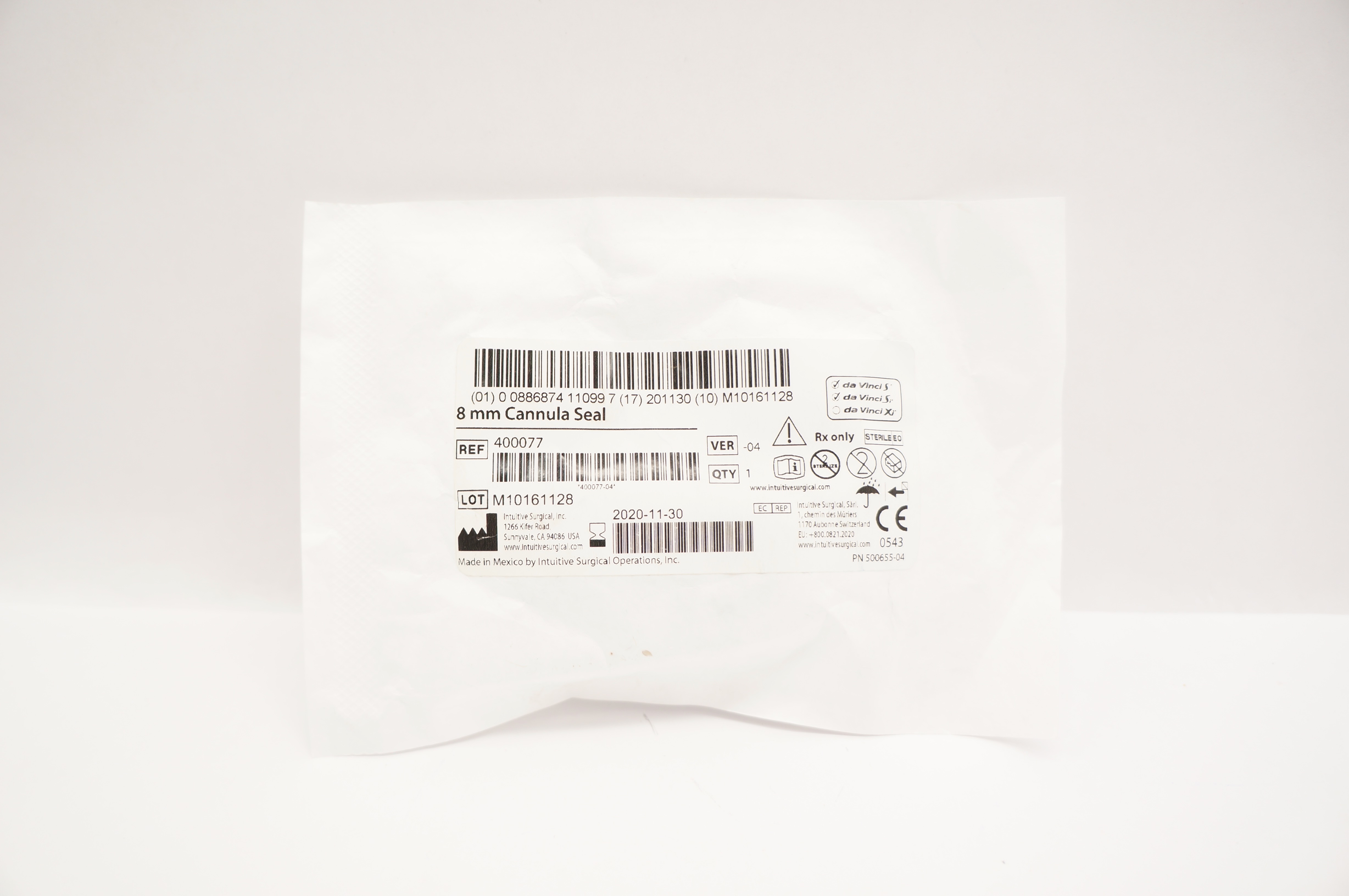 Intuitive Surgical 400077 Cannula Seal 8mm (x)