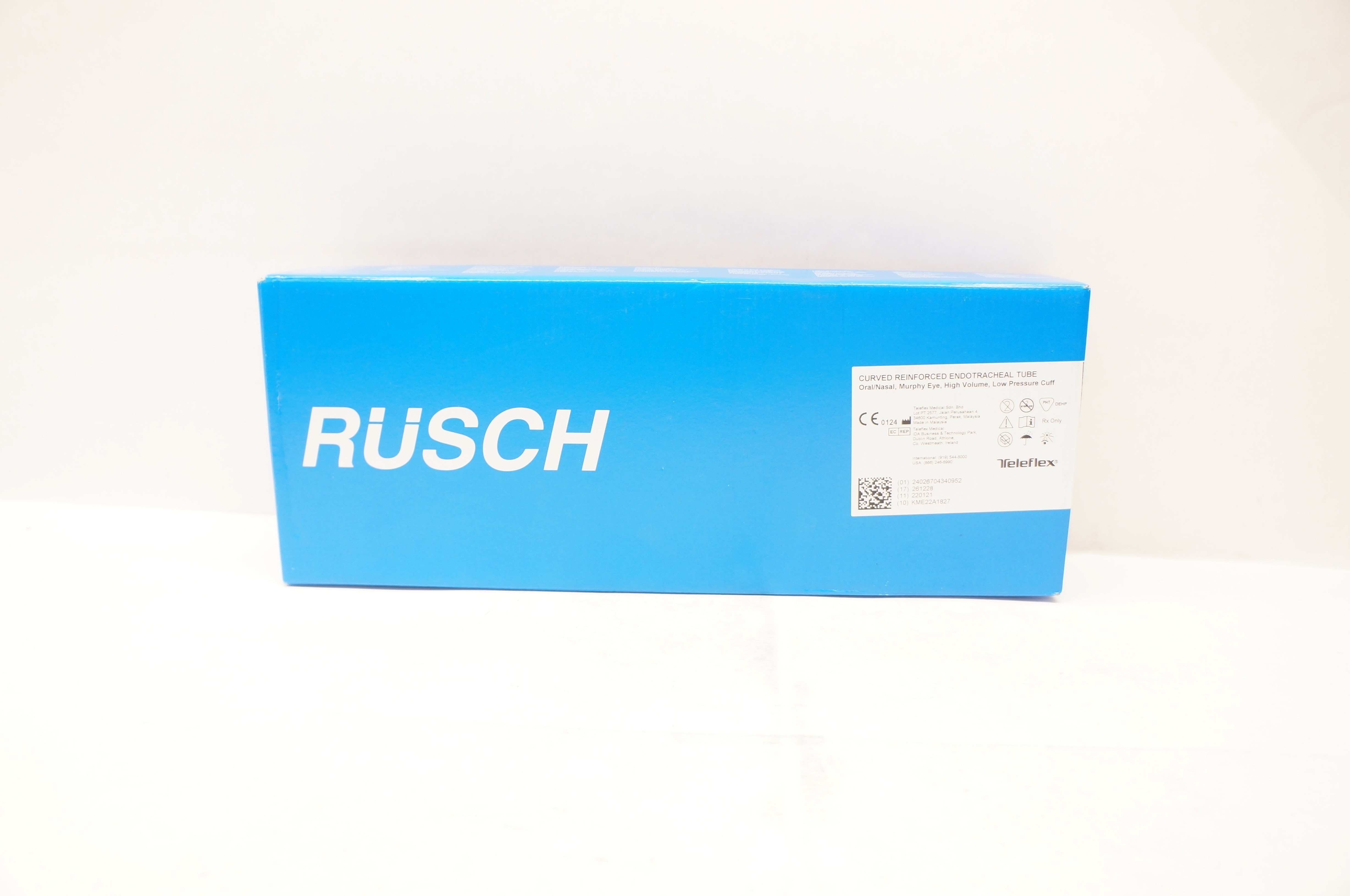Teleflex 103902065 Rusch Reinforced Endotracheal Tube 6.5 x 9.0 x 25mm -Box of 5