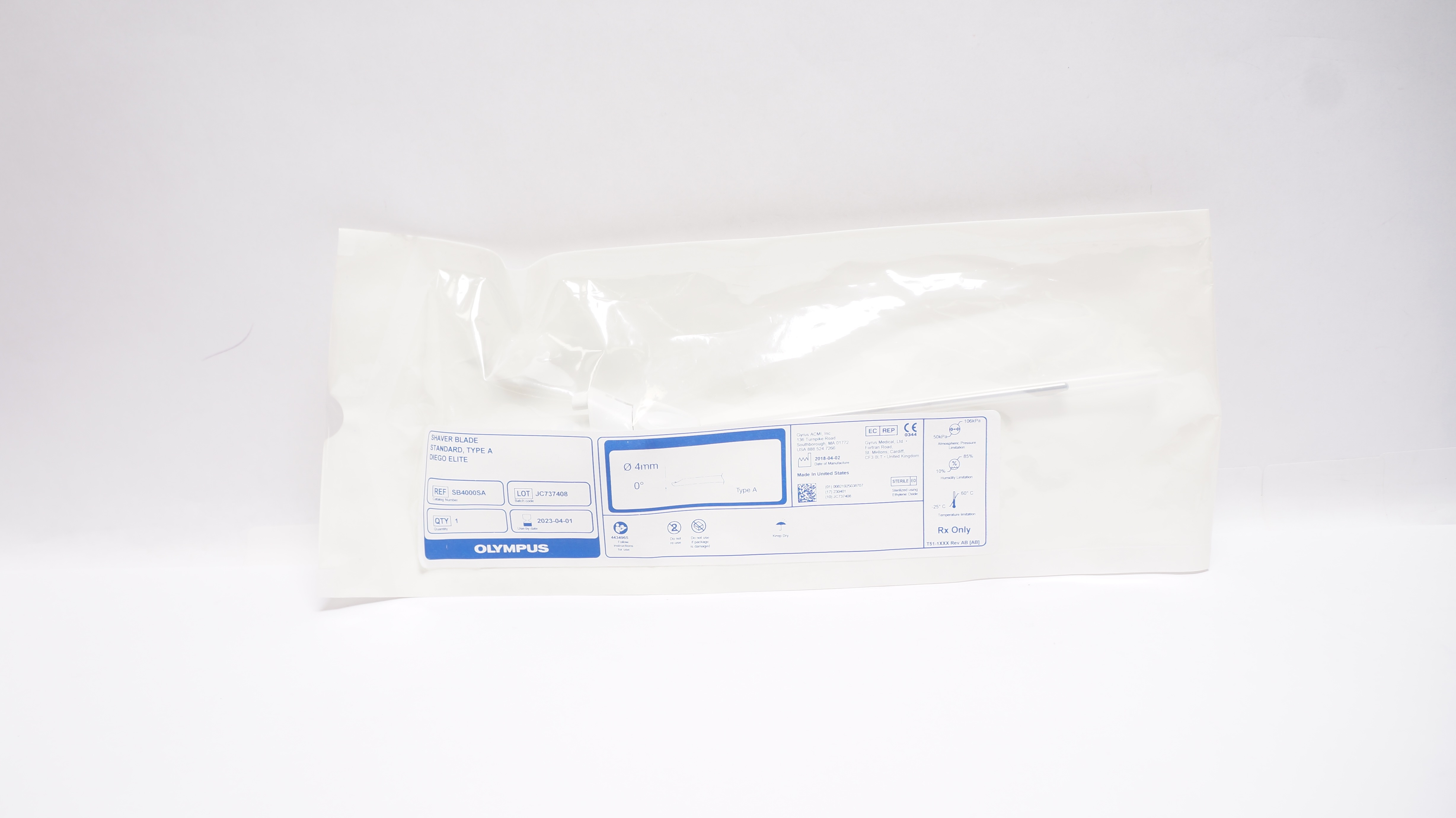 Gyrus Acmi SB4000SA Olympus Shaver Blade Standard, Type A (x)