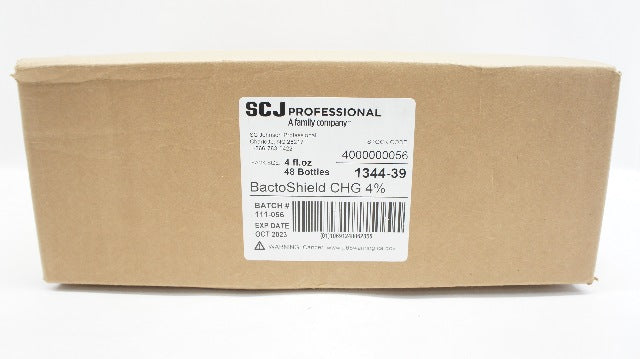 SCJ 1344-39 Bactoshield CHG 4% Surgical Scrub - Case of 48