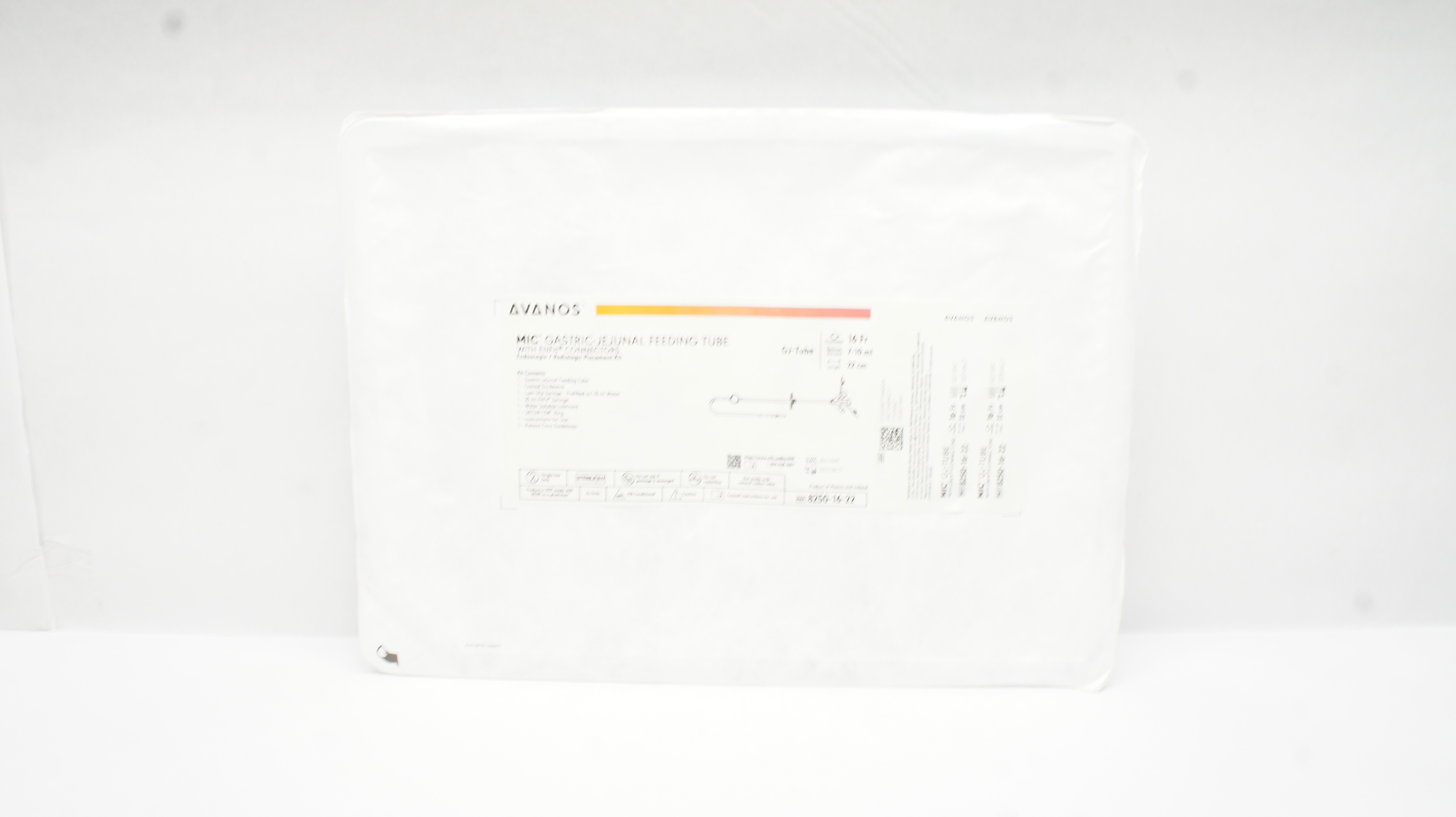 Avanos 8250-16-22 MIC Gastric-Jejunal Feeding Tube 16Fr x 22cm (x)