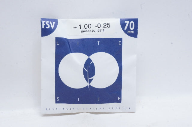 Dispensies Optical Service +1.00 -0.25, FSV 70mm - Pack of 5