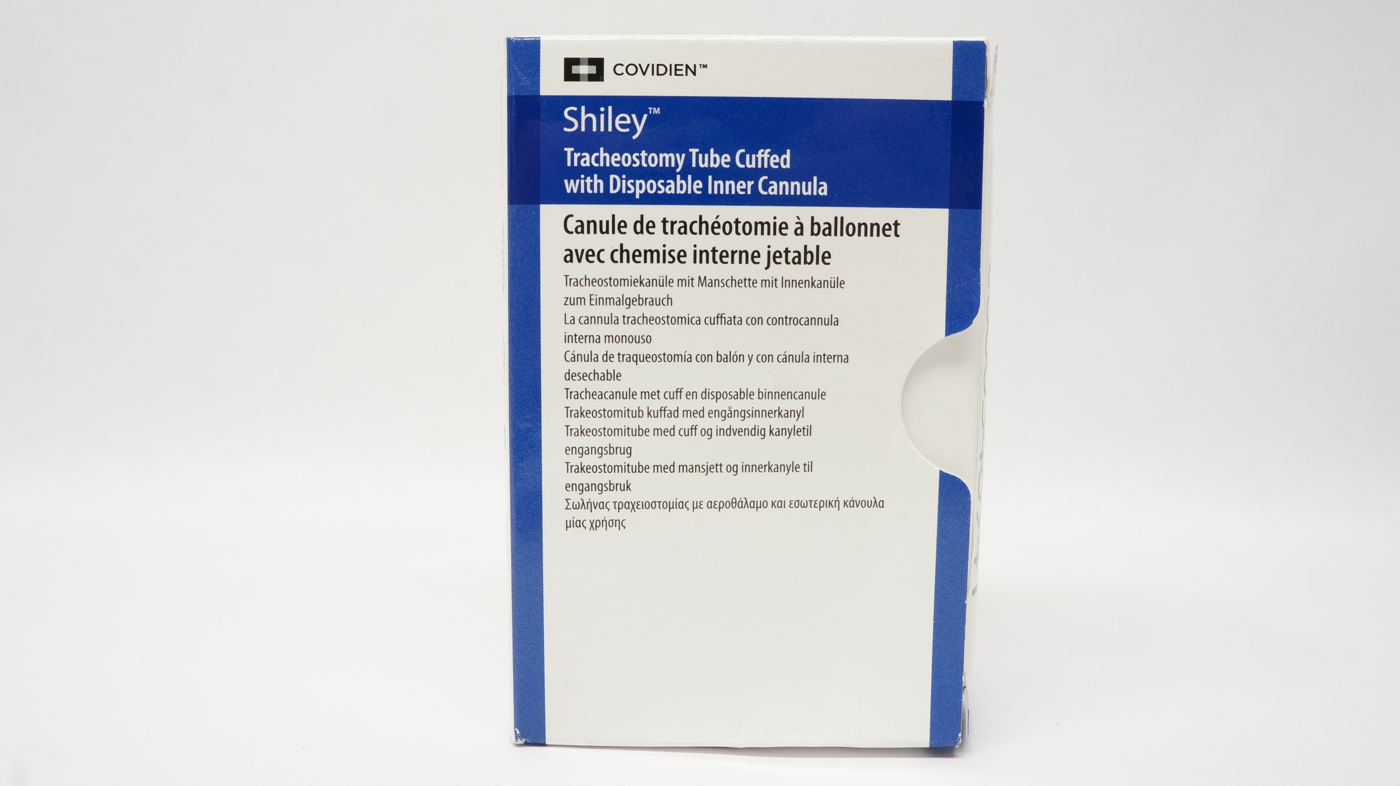 Covidien 8DCT Shiley Tracheostomy Tube Cuffed 7.6ID x 12.2OD x 27.0 x 79mm