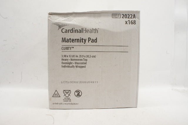 Cardinal Health 2022A Maternity Pad Curity 3.90 x 12.01inch - Box of 168