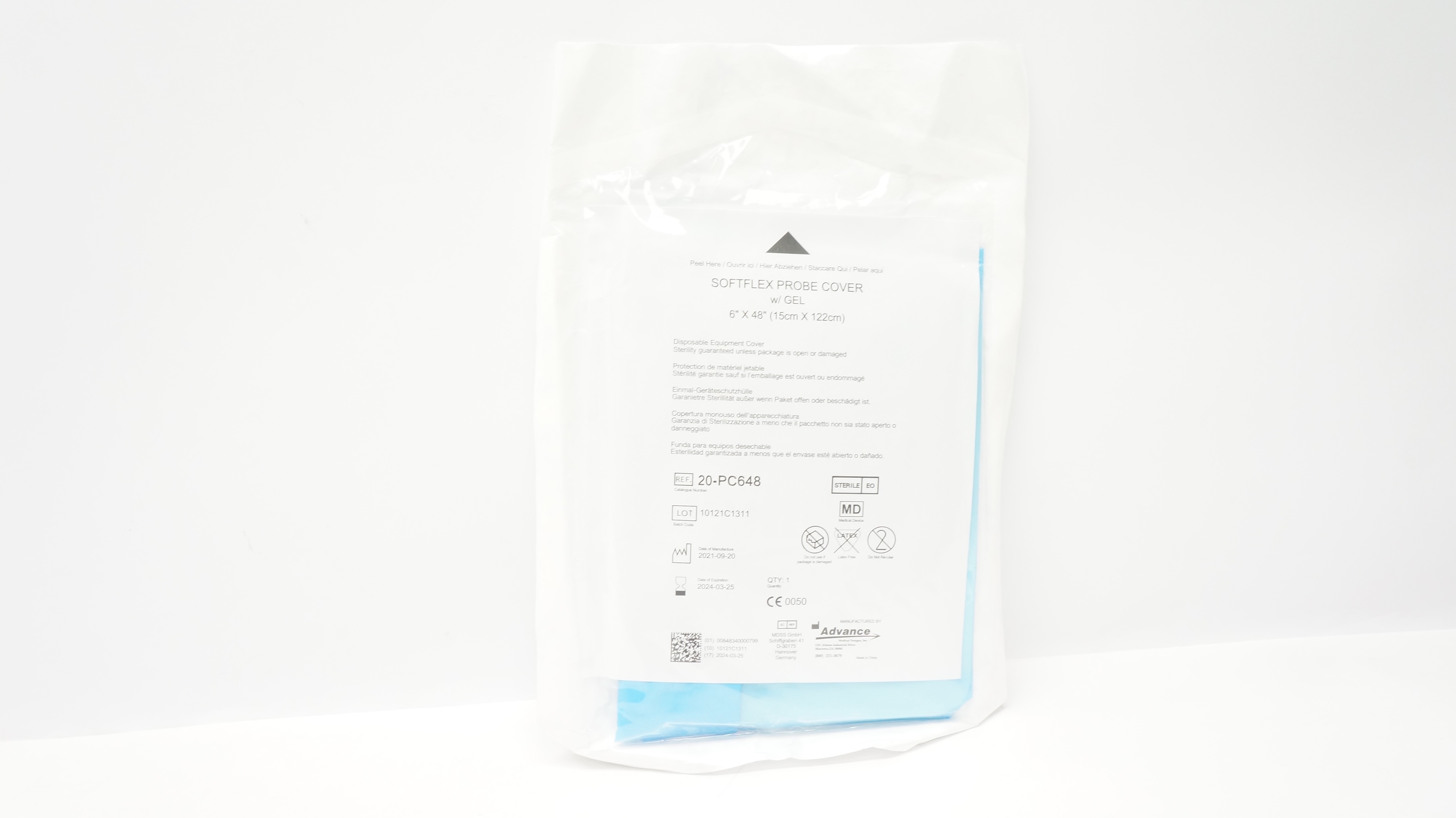 Advance 20-PC648 Softflex Probe Cover w/Gel 6 inch x 48 inch (x)