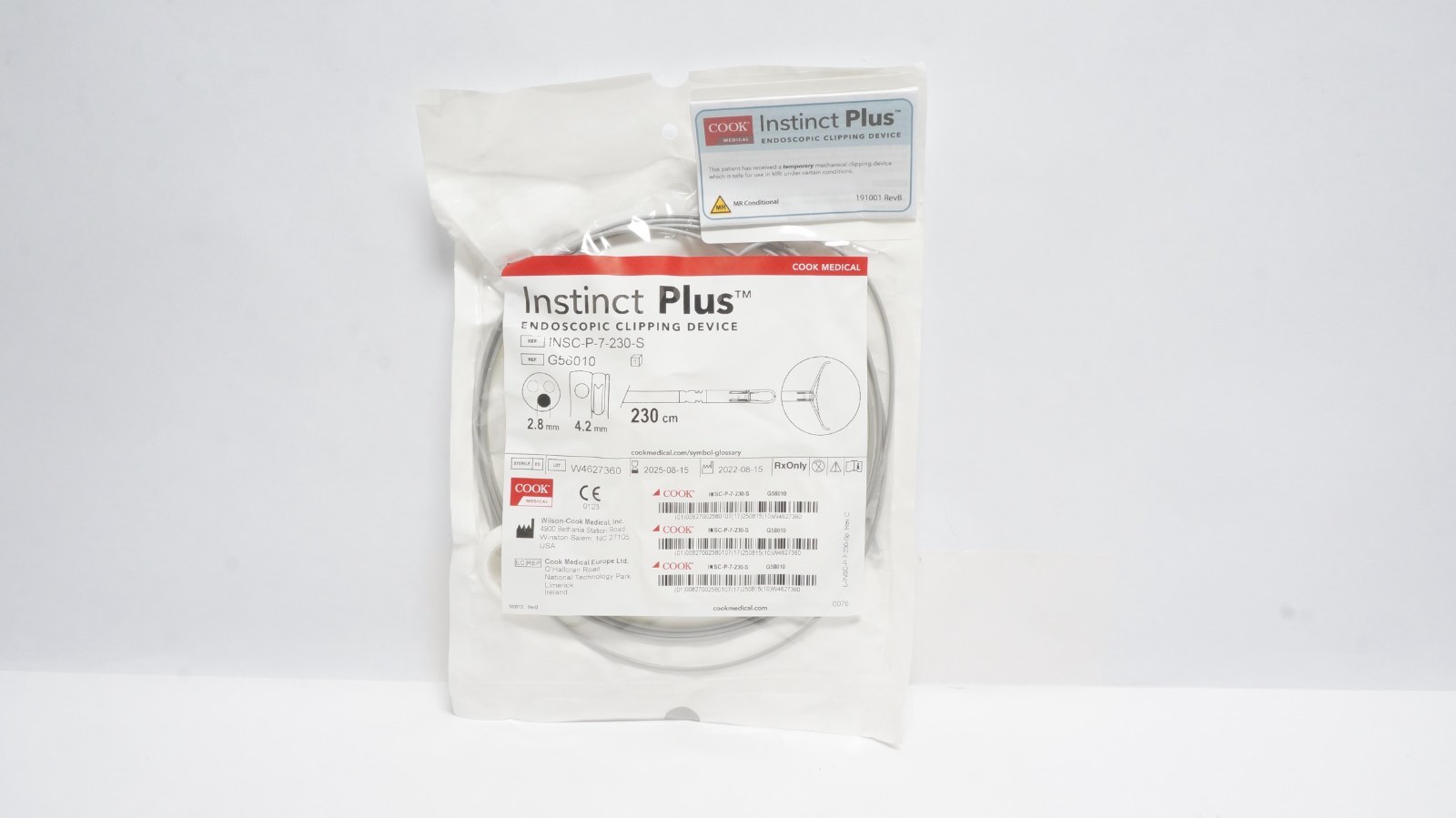 Cook Medical G58010 Instinct Plus Endoscopic Clipping Device 230cm