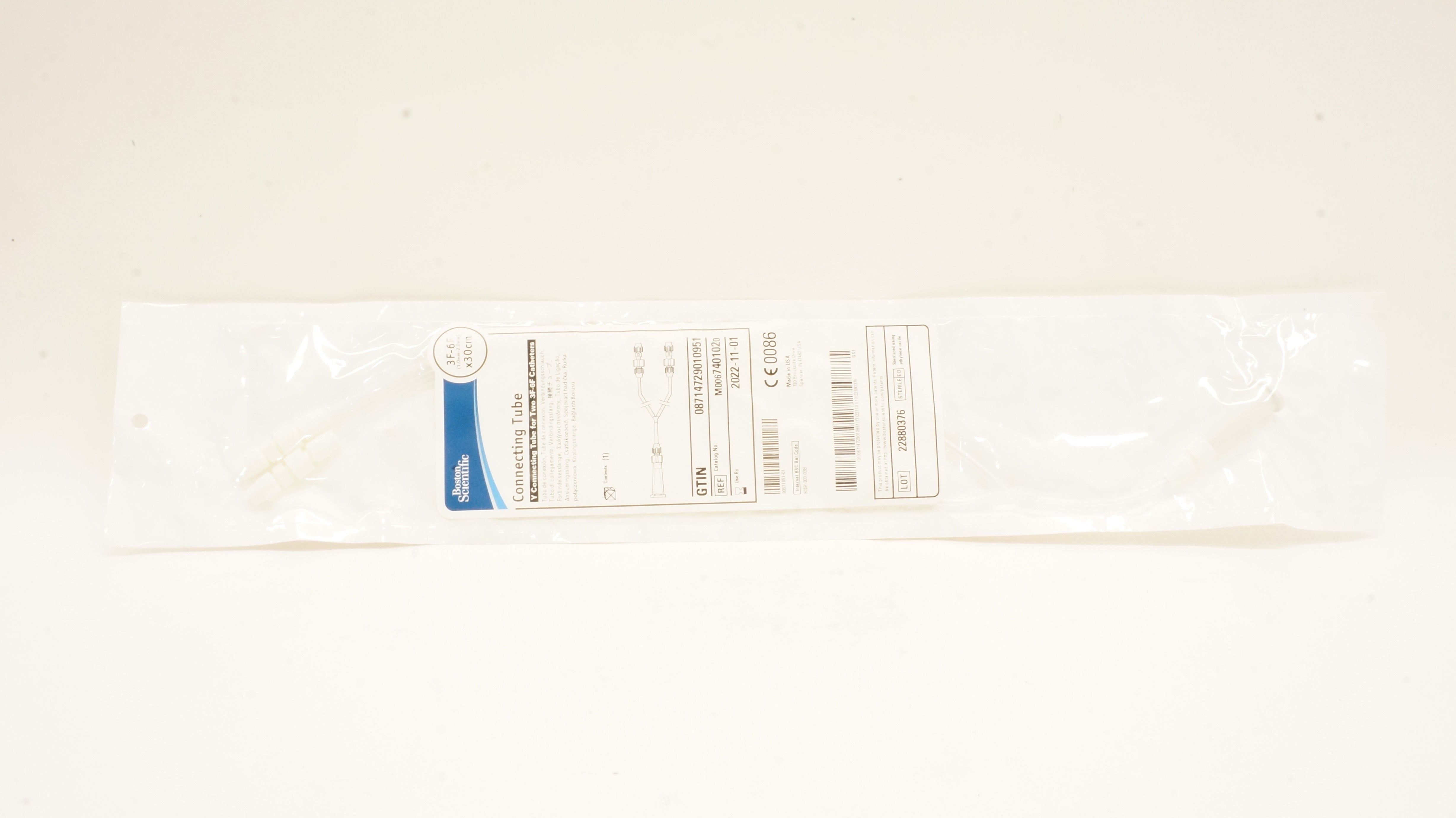 Boston Scientific M0067401020 Connecting Tube For Two 3F-6F Cath.