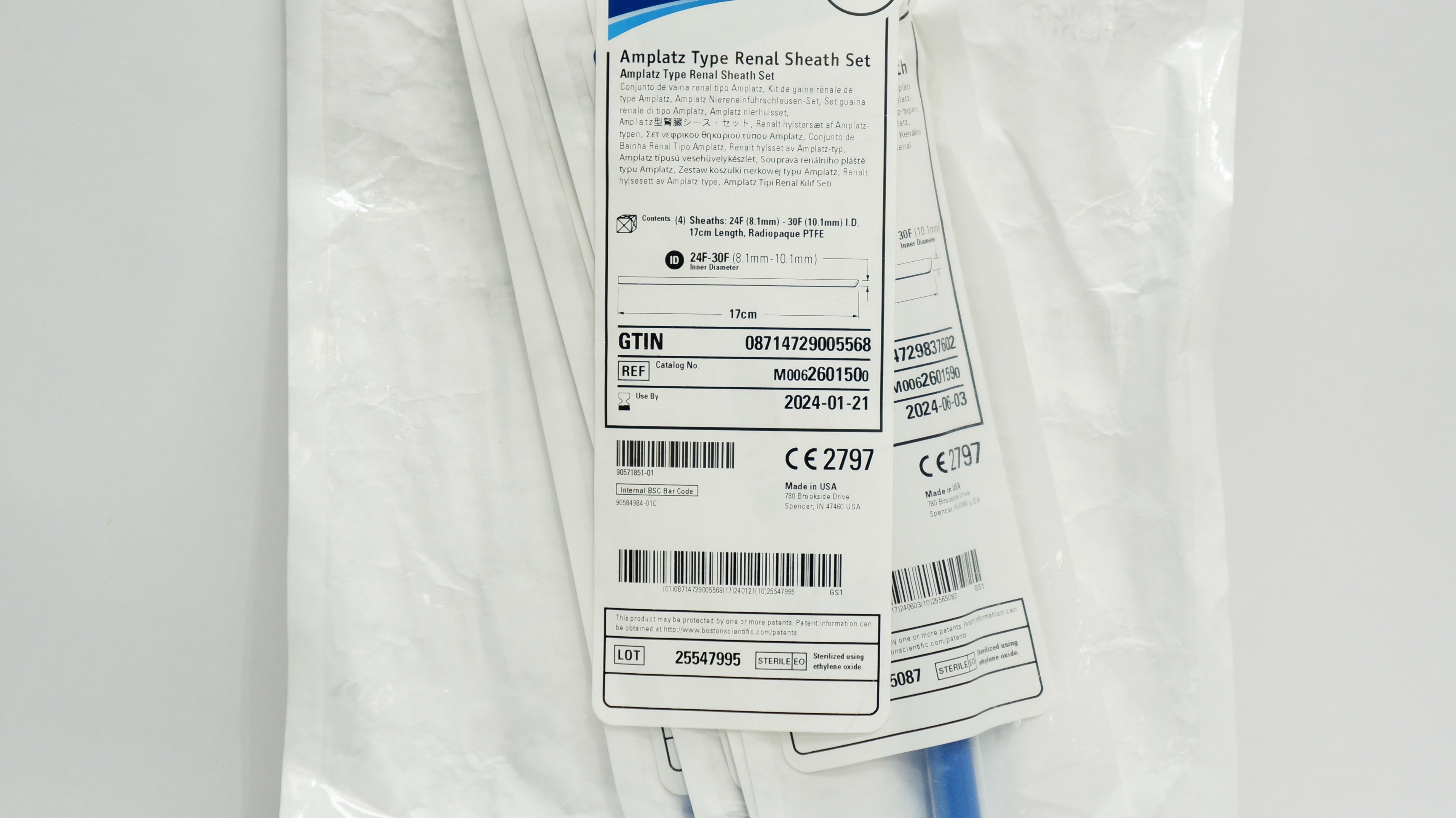 Boston Scientific M0062601500 Amplatz Type Renal Sheath Set 24F-30F