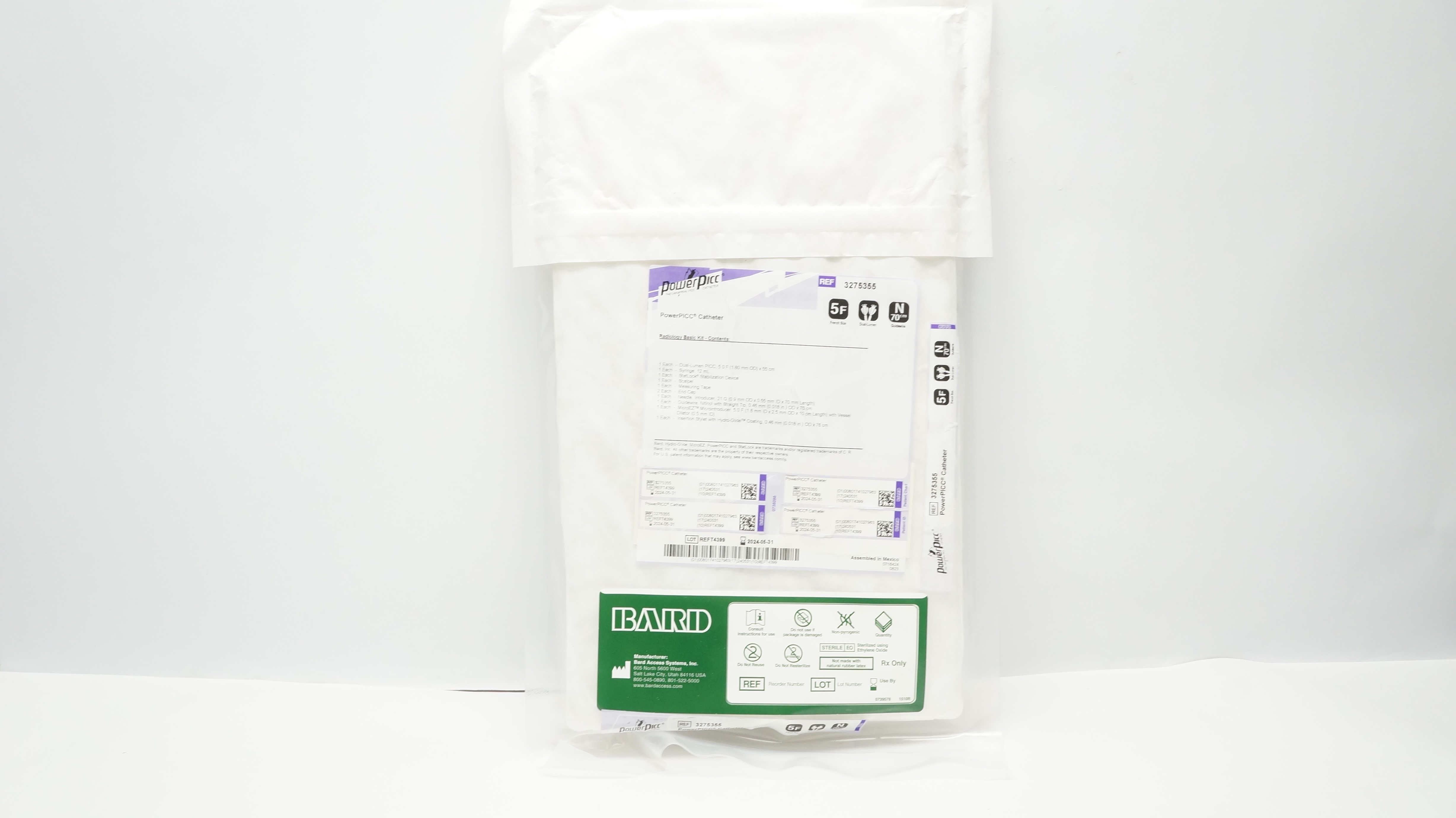 Bard 3275355 PowerPicc Cath. Basic Kit 5F x 70cm (x)