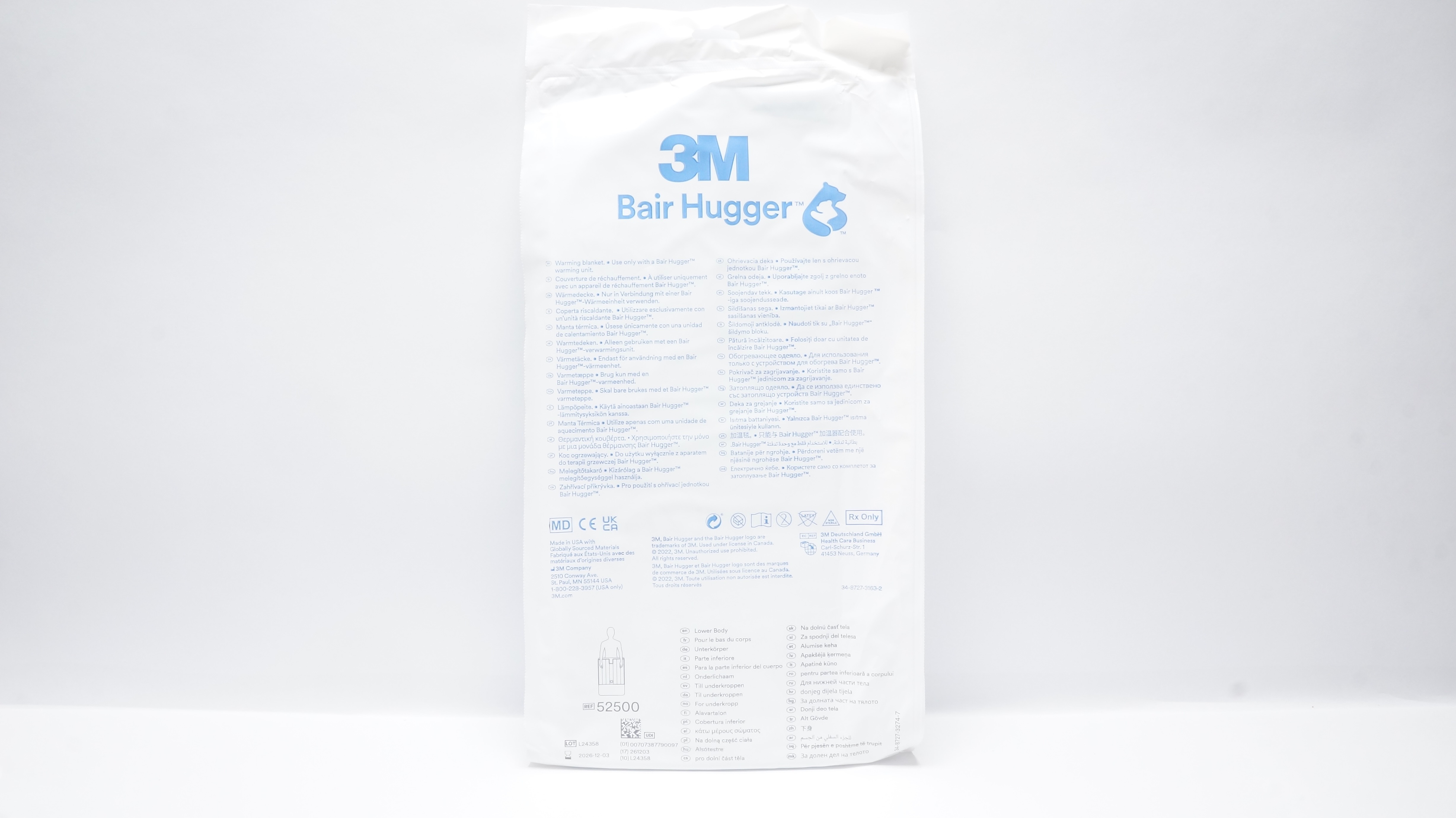 3M 52500 Bair Hugger Temperature Management Lower Body Warming Blanket