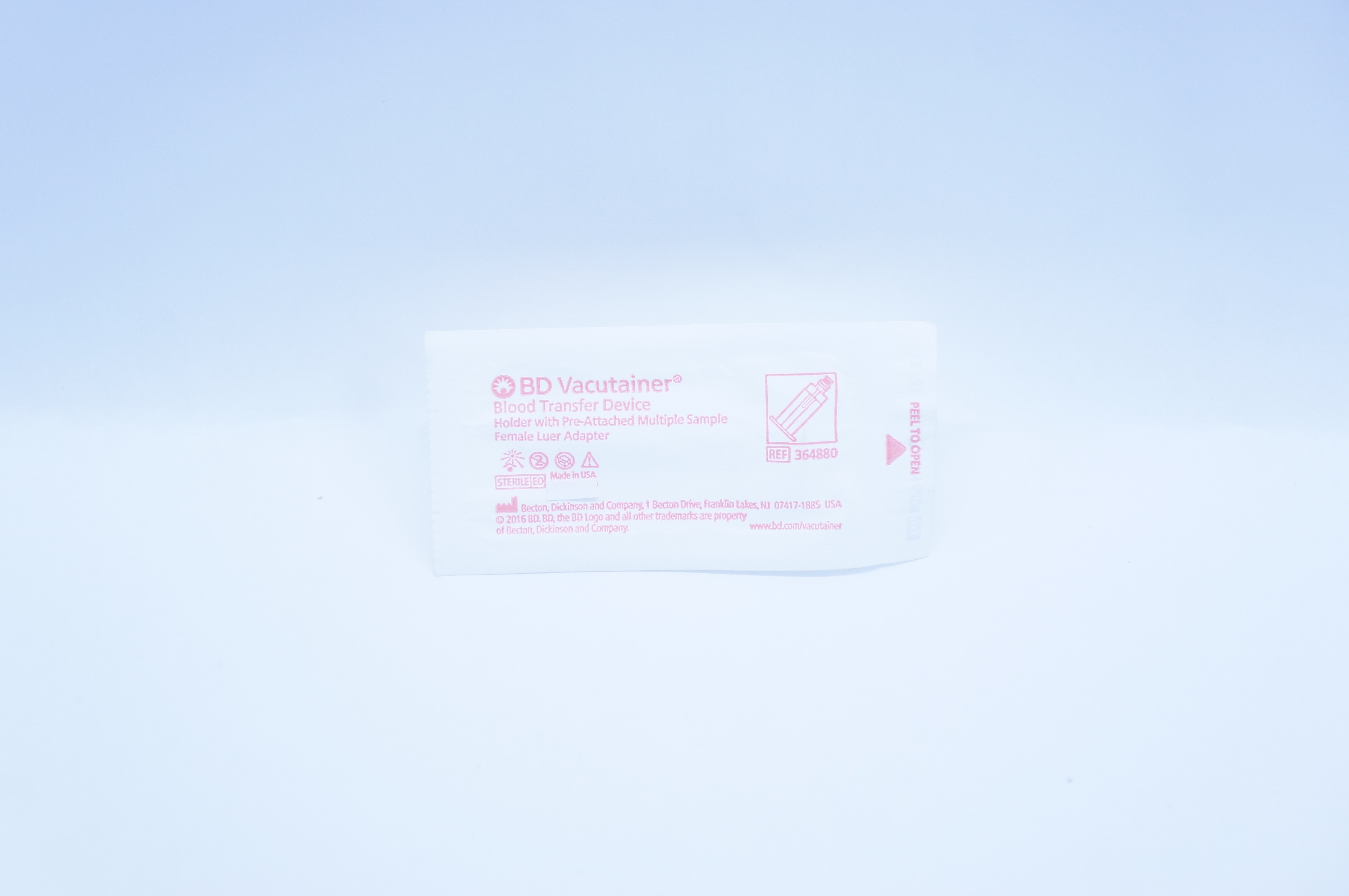 BD 364880 Vacutainer Blood Transfer Device