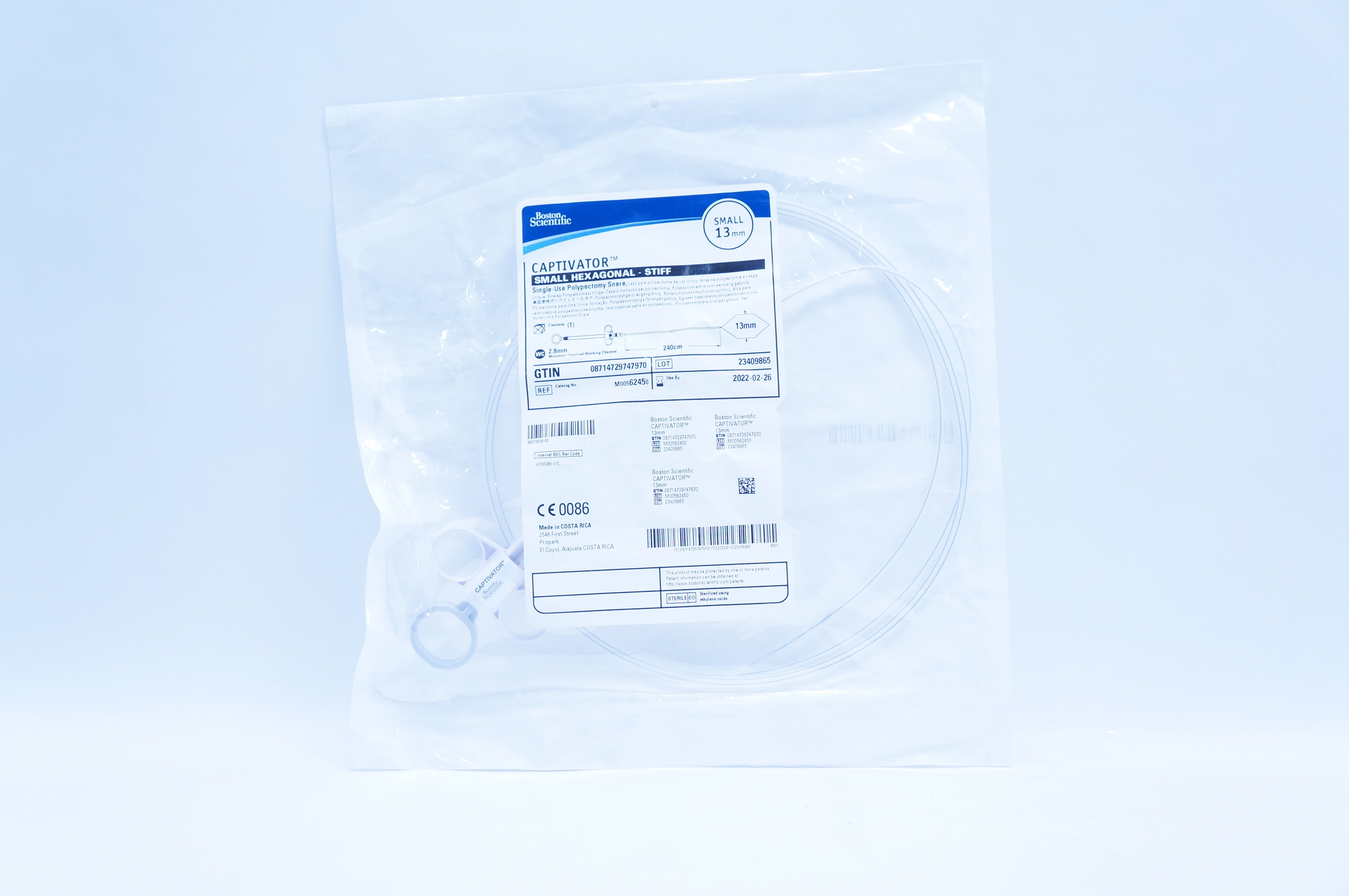 Boston Scientific 6245 Captivator Single-Use Polypectomy Snare Small 13mm