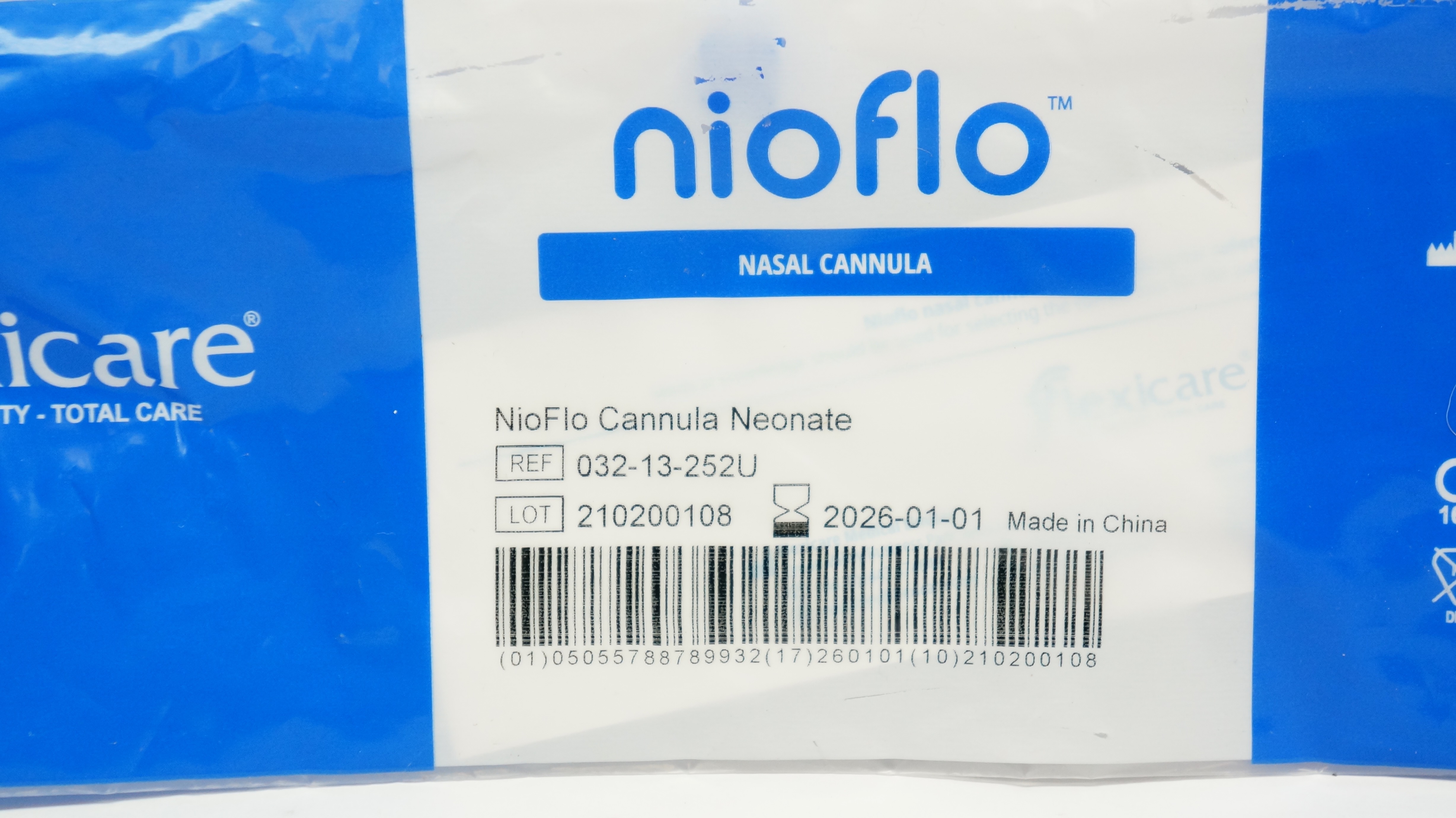 Flexicare 032-13-252U NioFlo Nasal Cannula Neonate