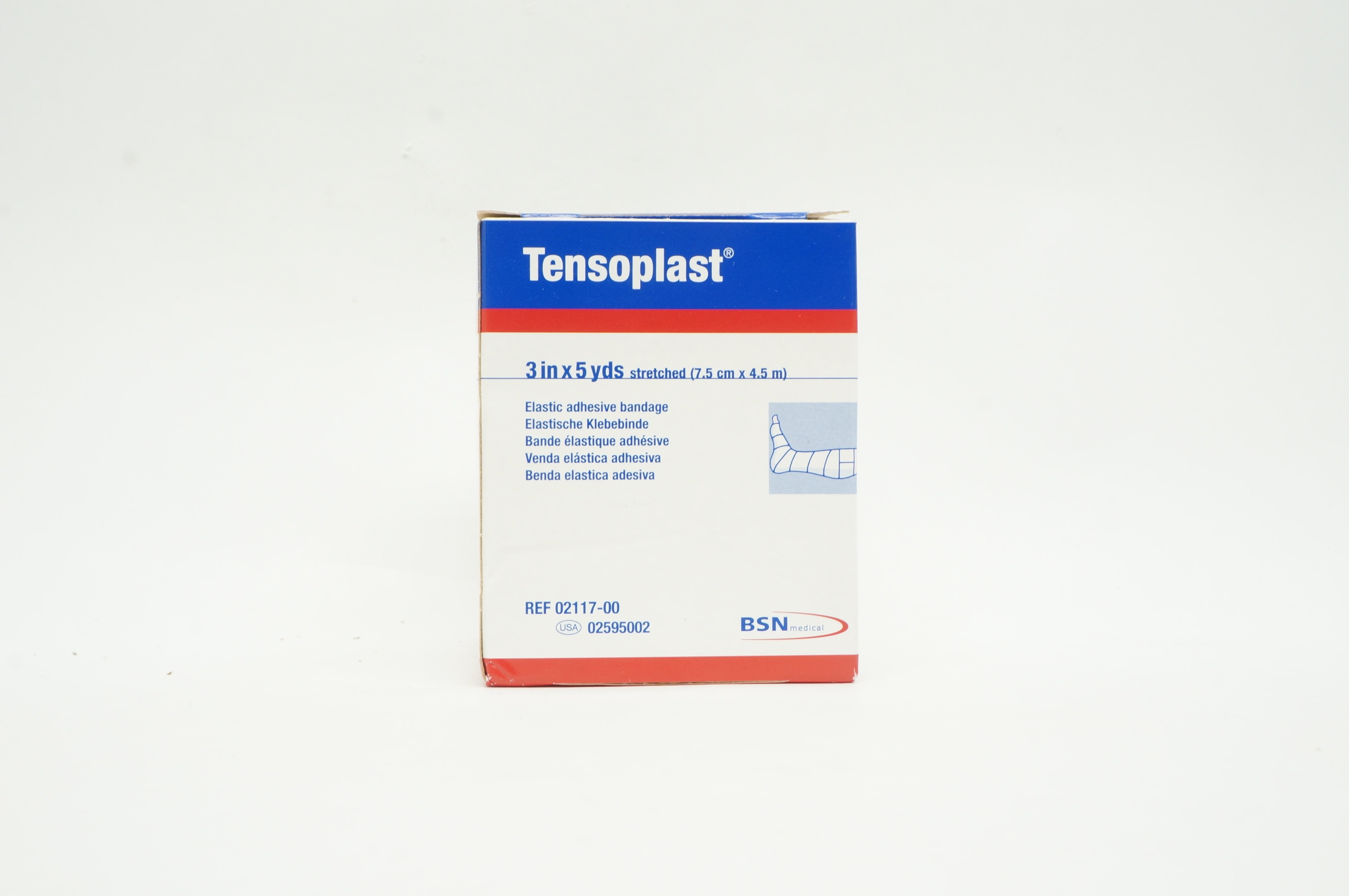 BSN Medical 02117-00 Tensoplast Elastic Adhesive Bandage 3inch x 5yds