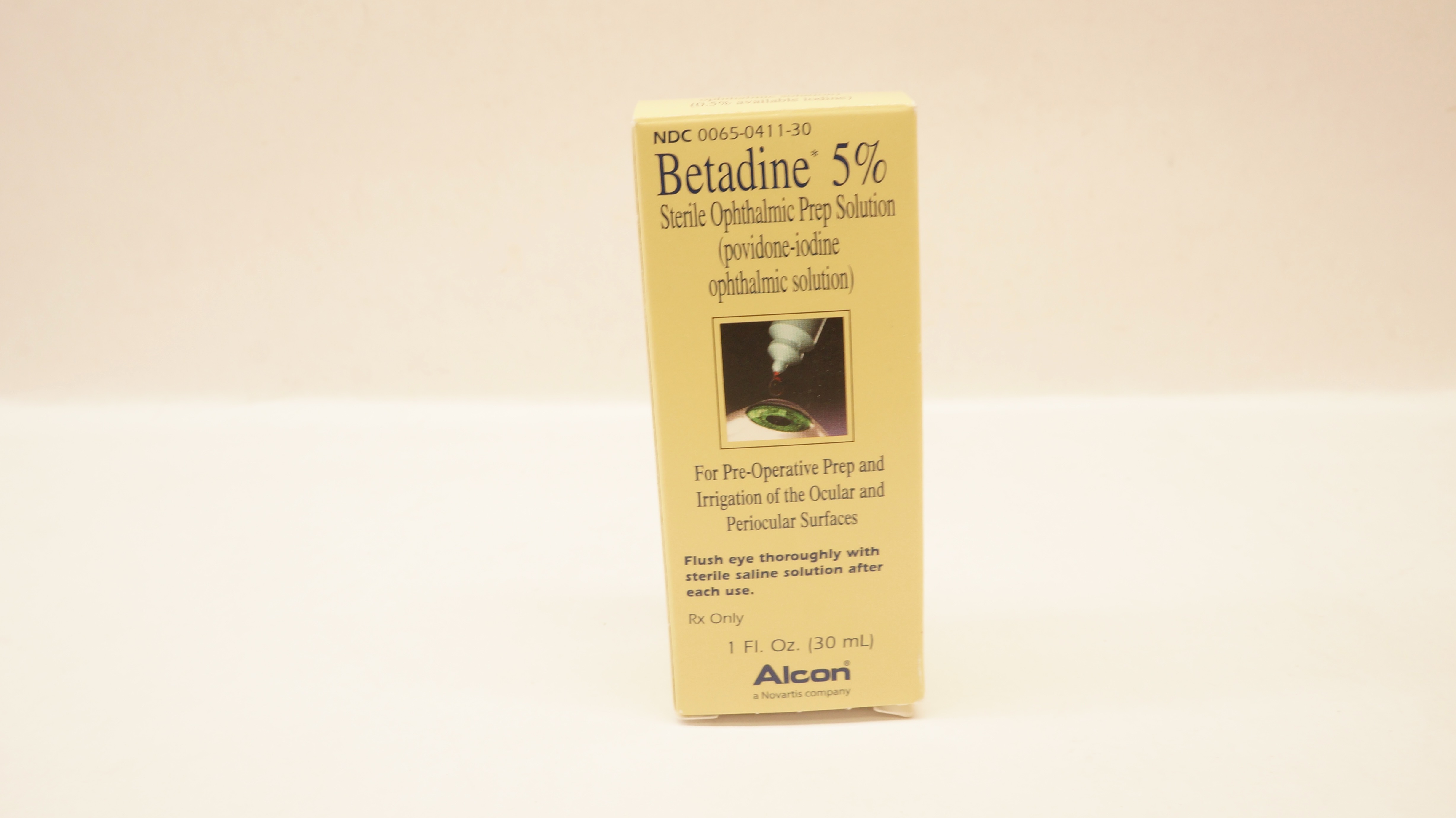 Alcon 0065-0411-30 Betadine 5% Sterile Ophthalmic Prep Solution 1fl. oz. (x)