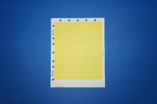 EasyID 20-101Y Label Admission Easy ID Full Yellow Paper ~ Box of 1000