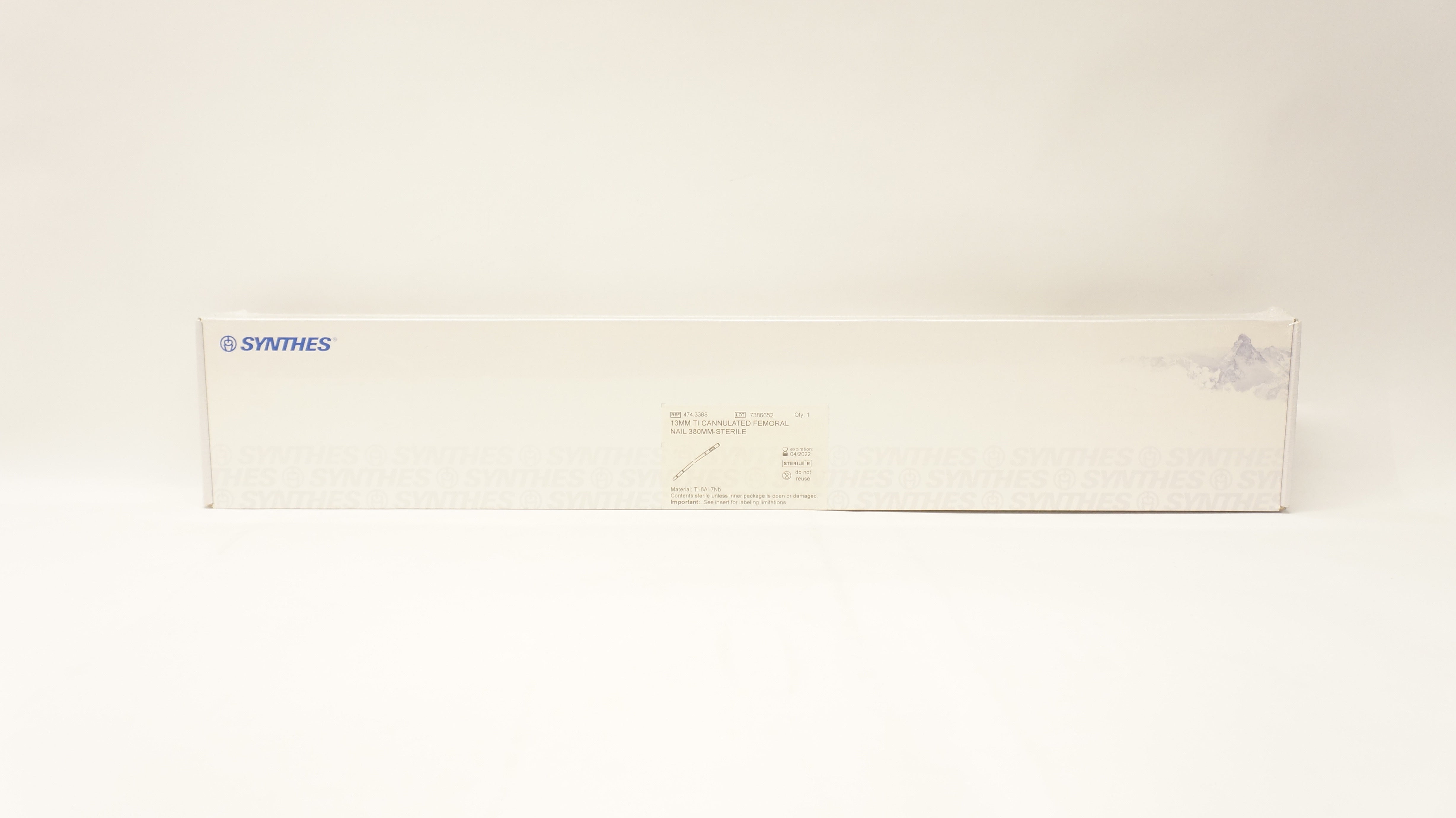 Synthes 474.338S 13mm Ti Cannulated Femoral Nail 380mm