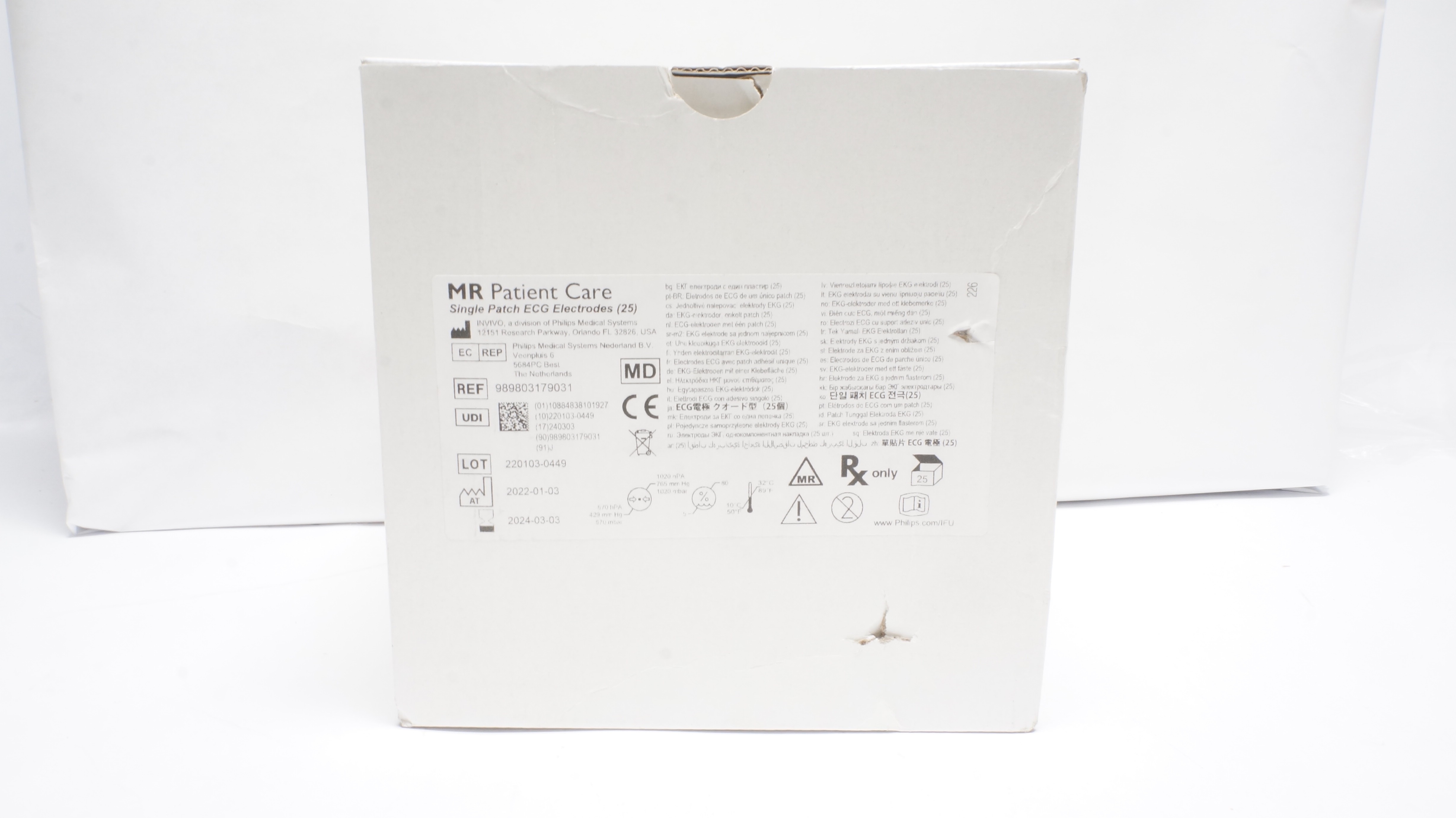 PHILIPS 989803179031 MR Patient Care Single Patch ECG Electrodes (x) - Box of 25