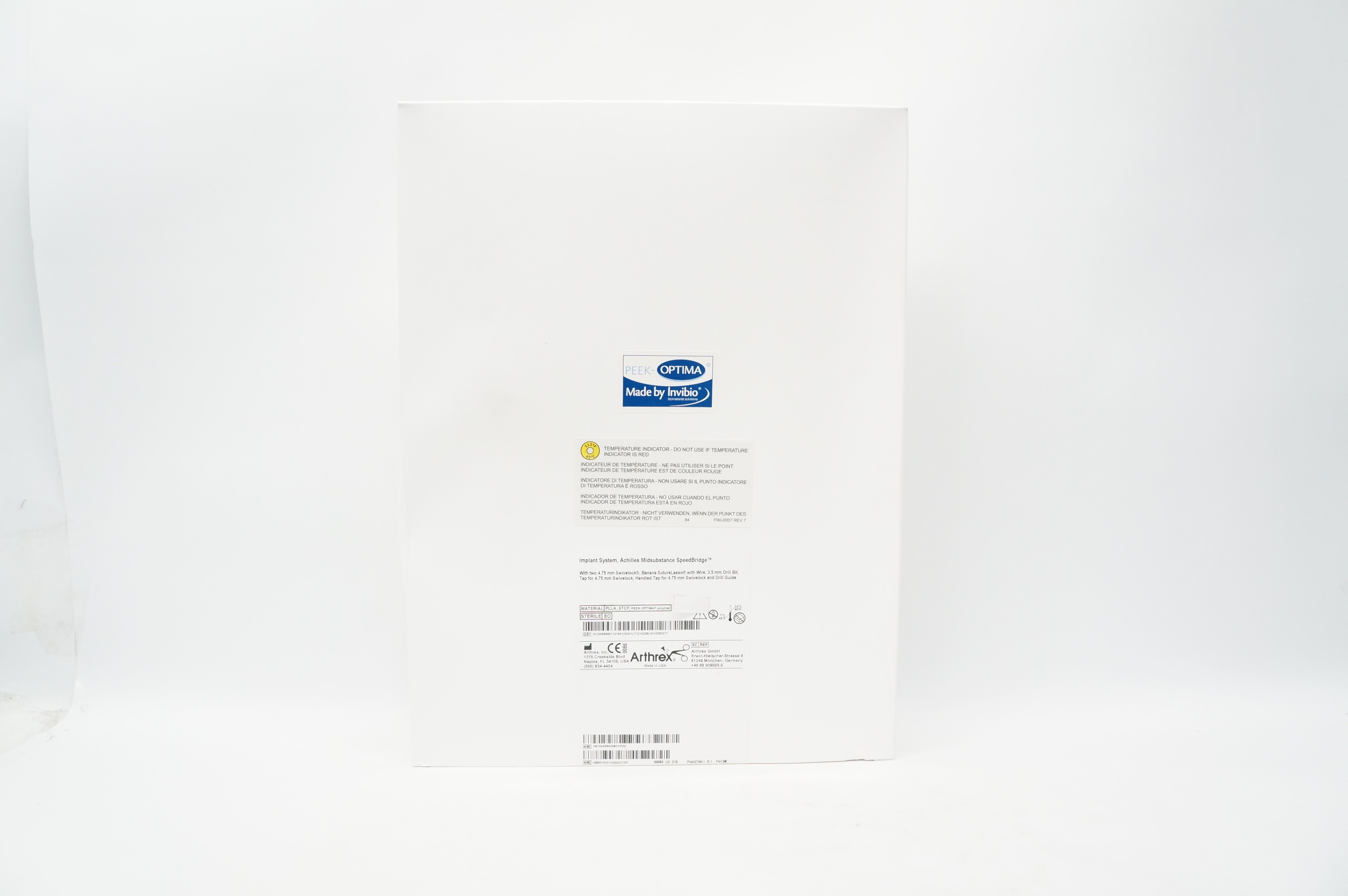 Arthrex AR-8929BC-CP Implant System, Achilles Midsubstance SpeedBridge (x)