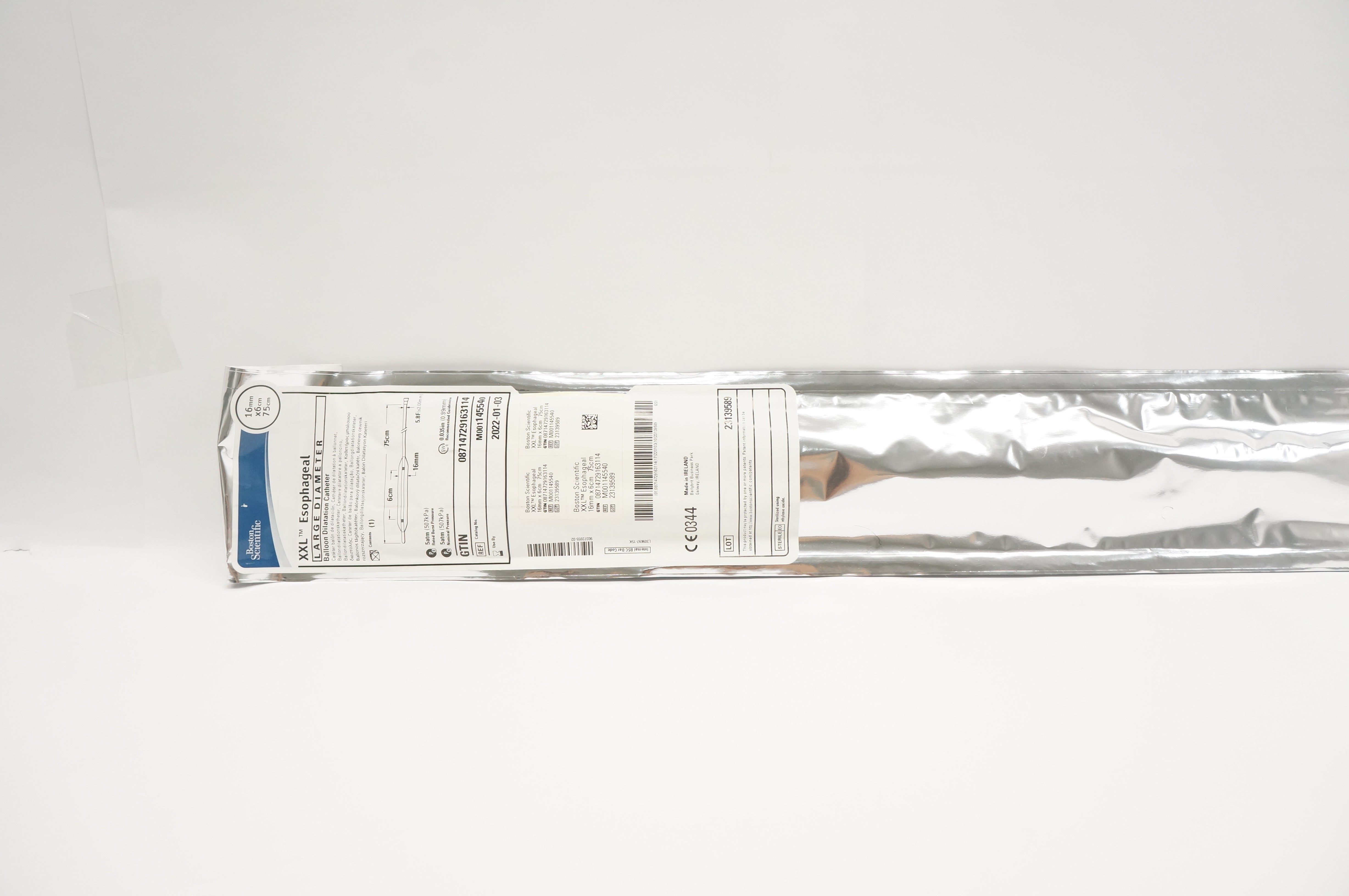 Boston Scientific M001145540 XXL Balloon Dialtation Cath. 16mm x 6cm x 75cm