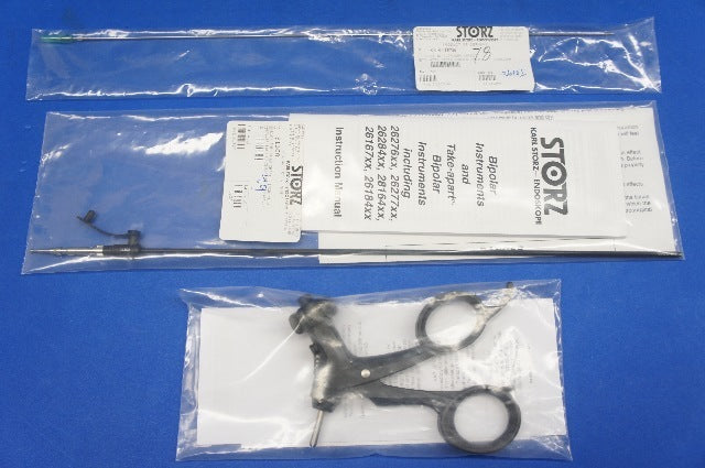 Karl Storz 31351MW ClickLine serrated Scissors, curved, conical