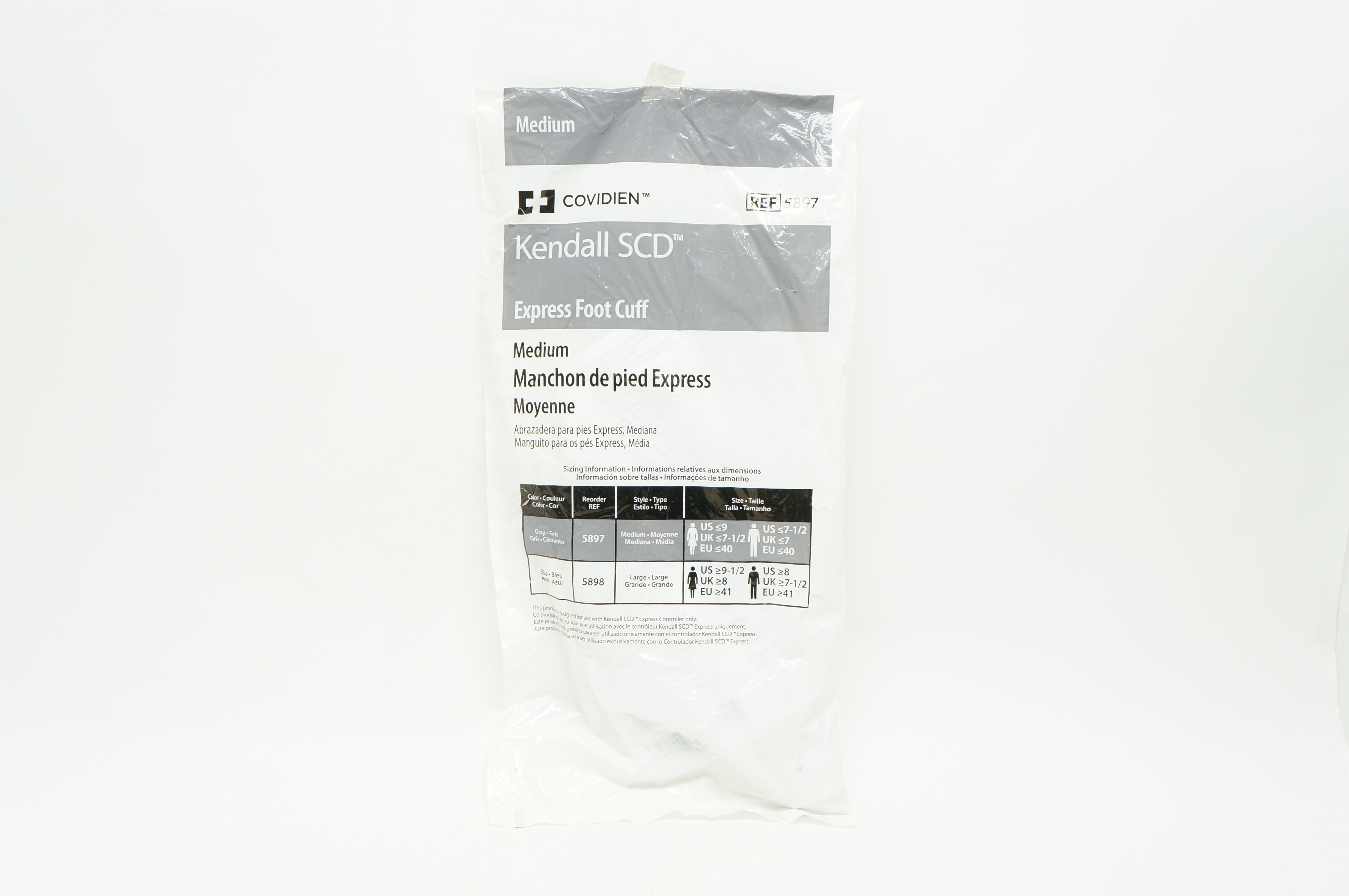 Covidien 5897 Kendall SCD Express Foot Cuff Medium (x)