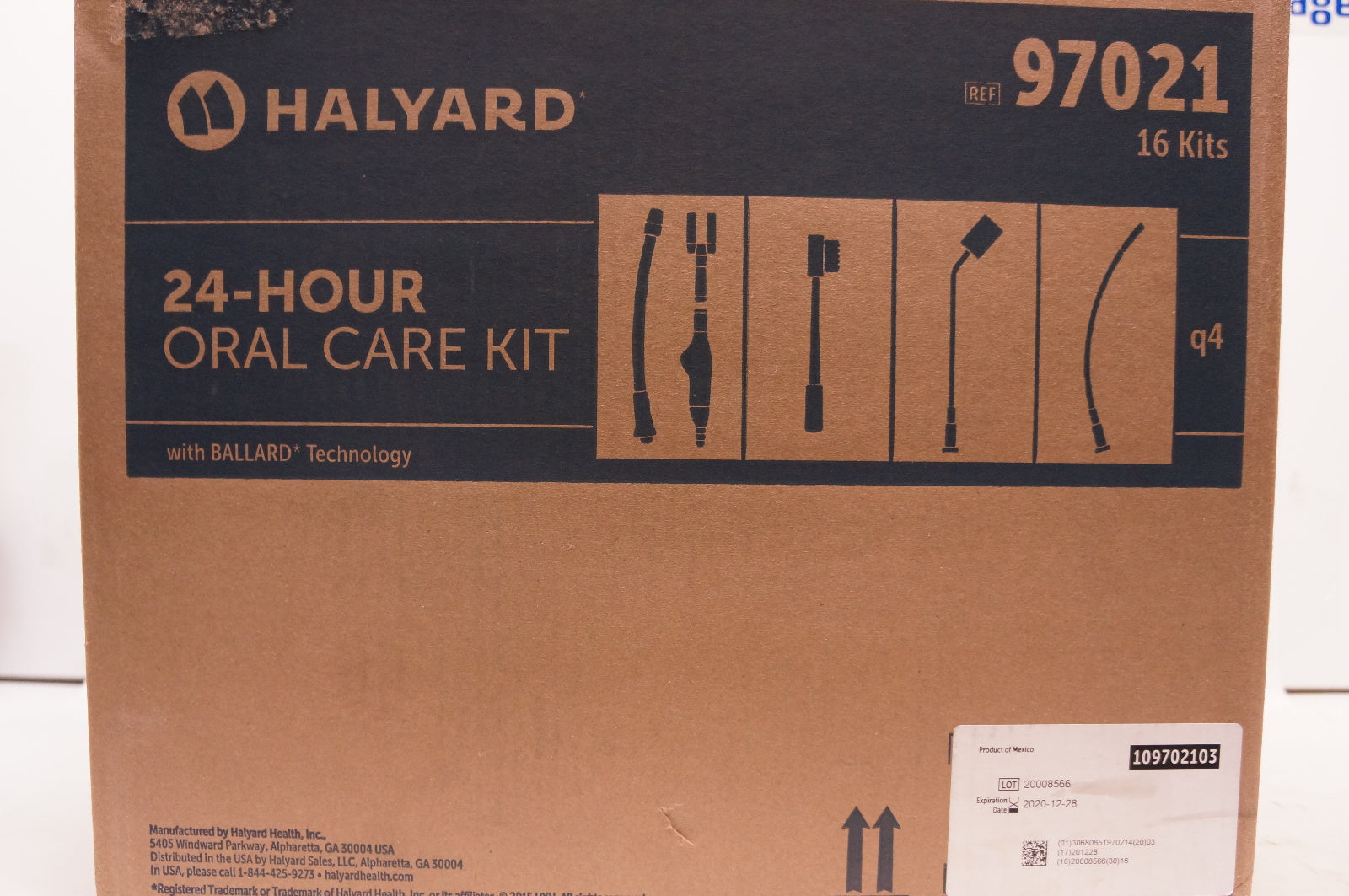 Halyard 97021 24-Hour Oral Care Kit - Case of 16