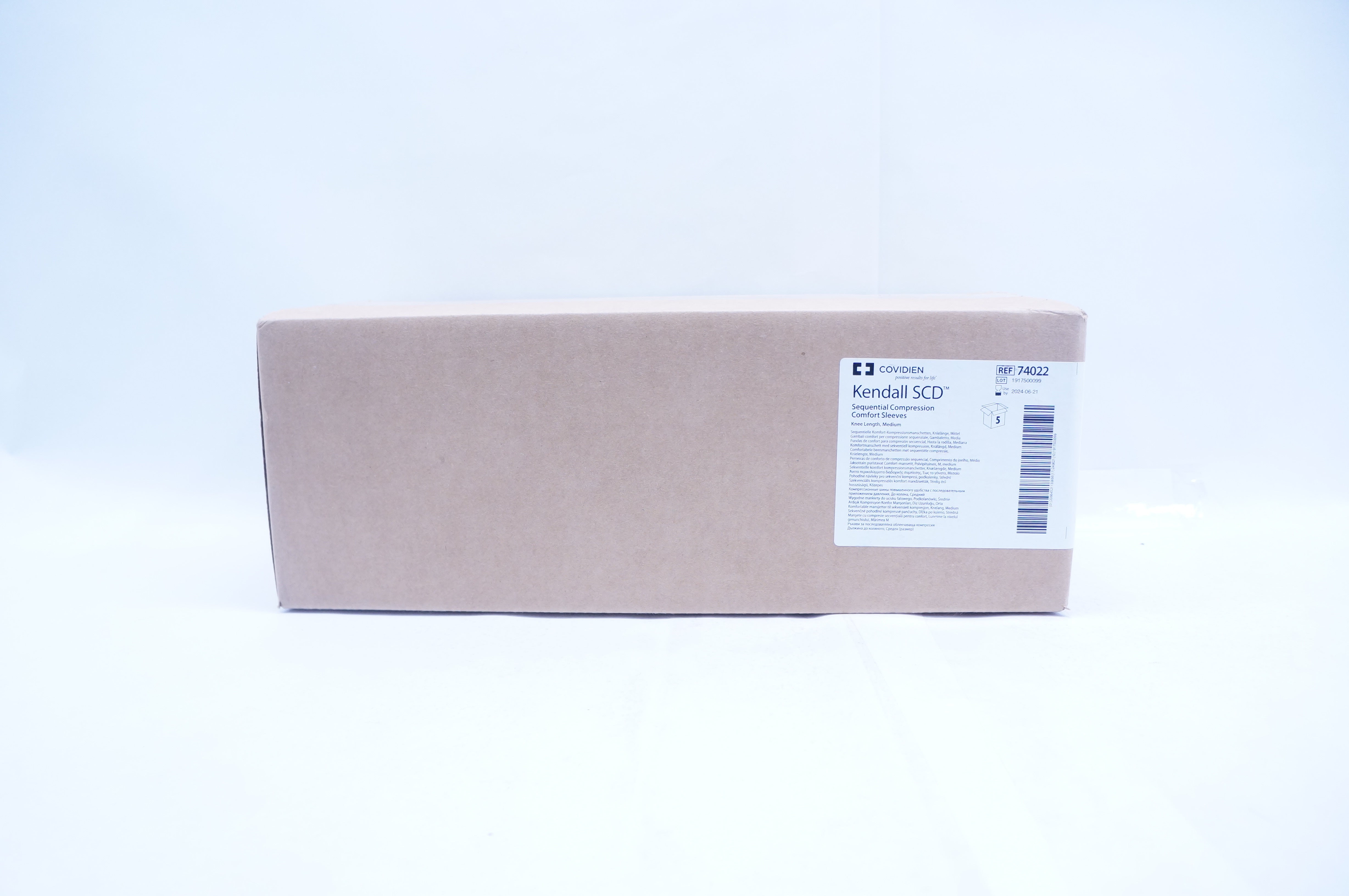 Covidien 74022 Kendall SCD Sequential Compression Comfort Sleeves M - Box of 5