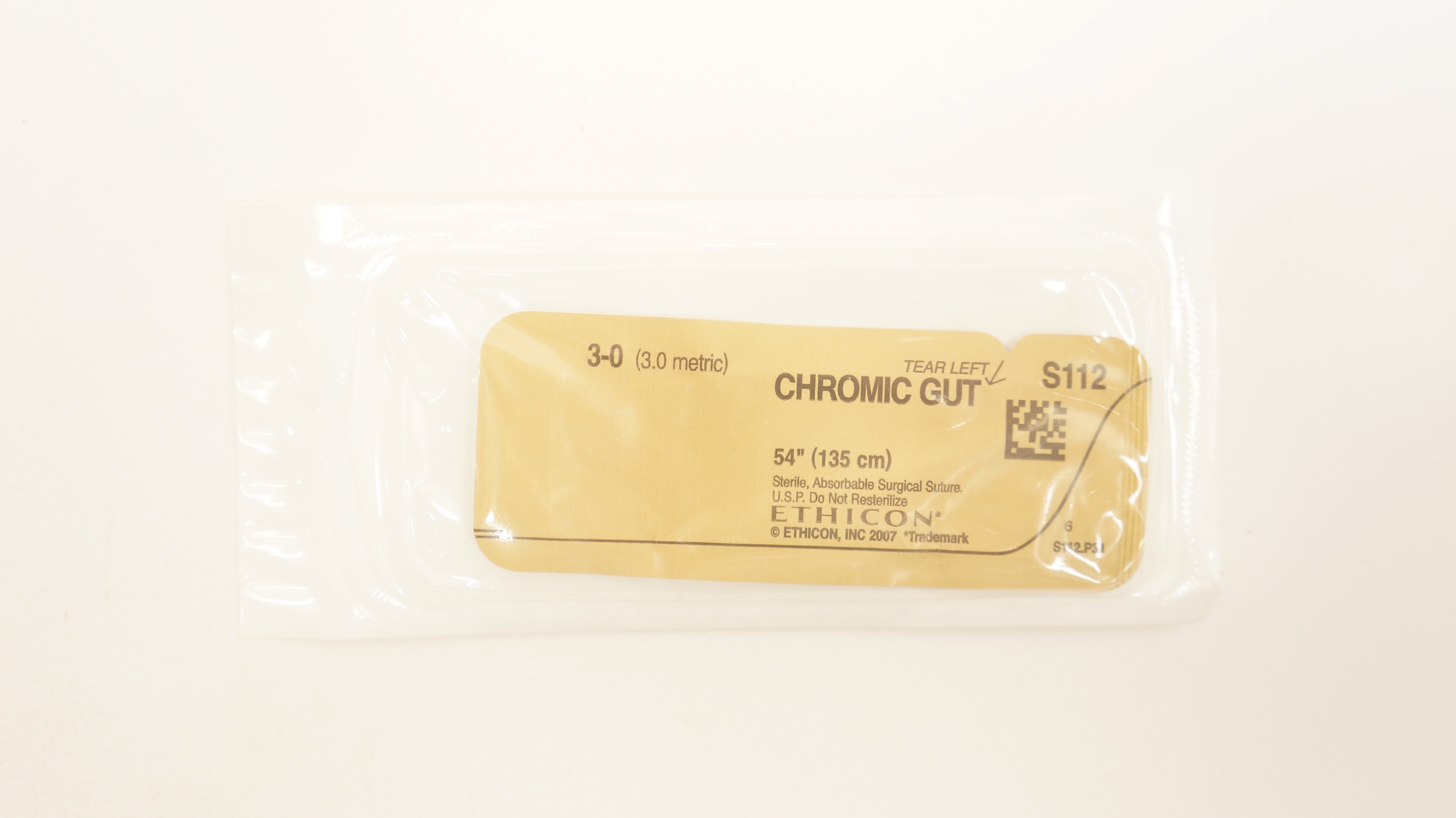 Ethicon S112 3-0 CHROMIC GUT, 54inch (x)