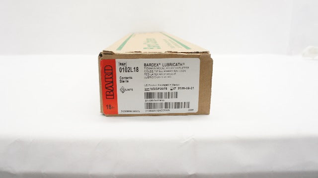 Bard 0102L18 Bardex Lubricath Tiemann Model Foley Cath. - Box of 12