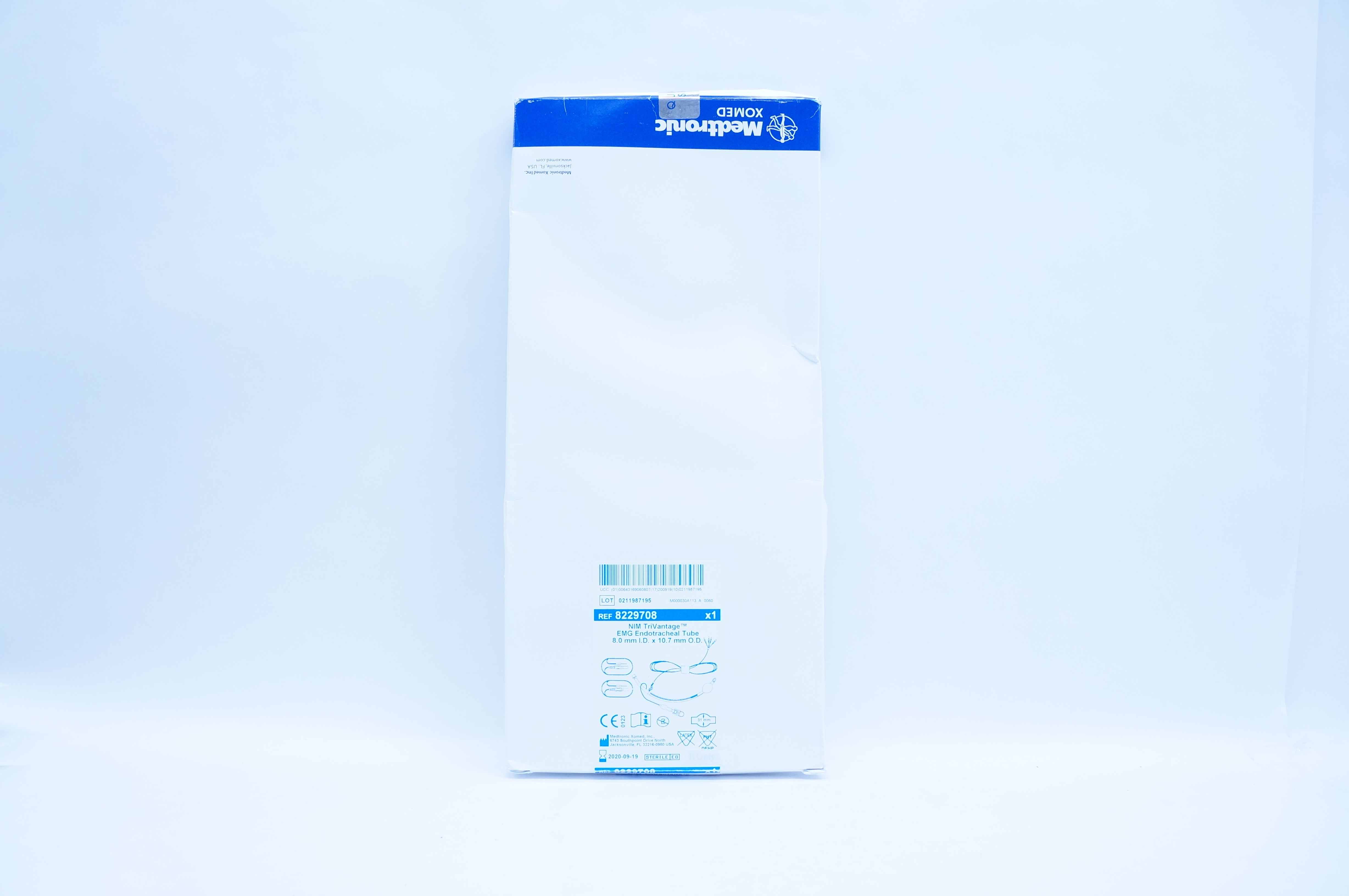 Medtronic 8229708 NIM TriVantage EMG Endotracheal Tube 8.0mm ID x 10.7mm OD (x)