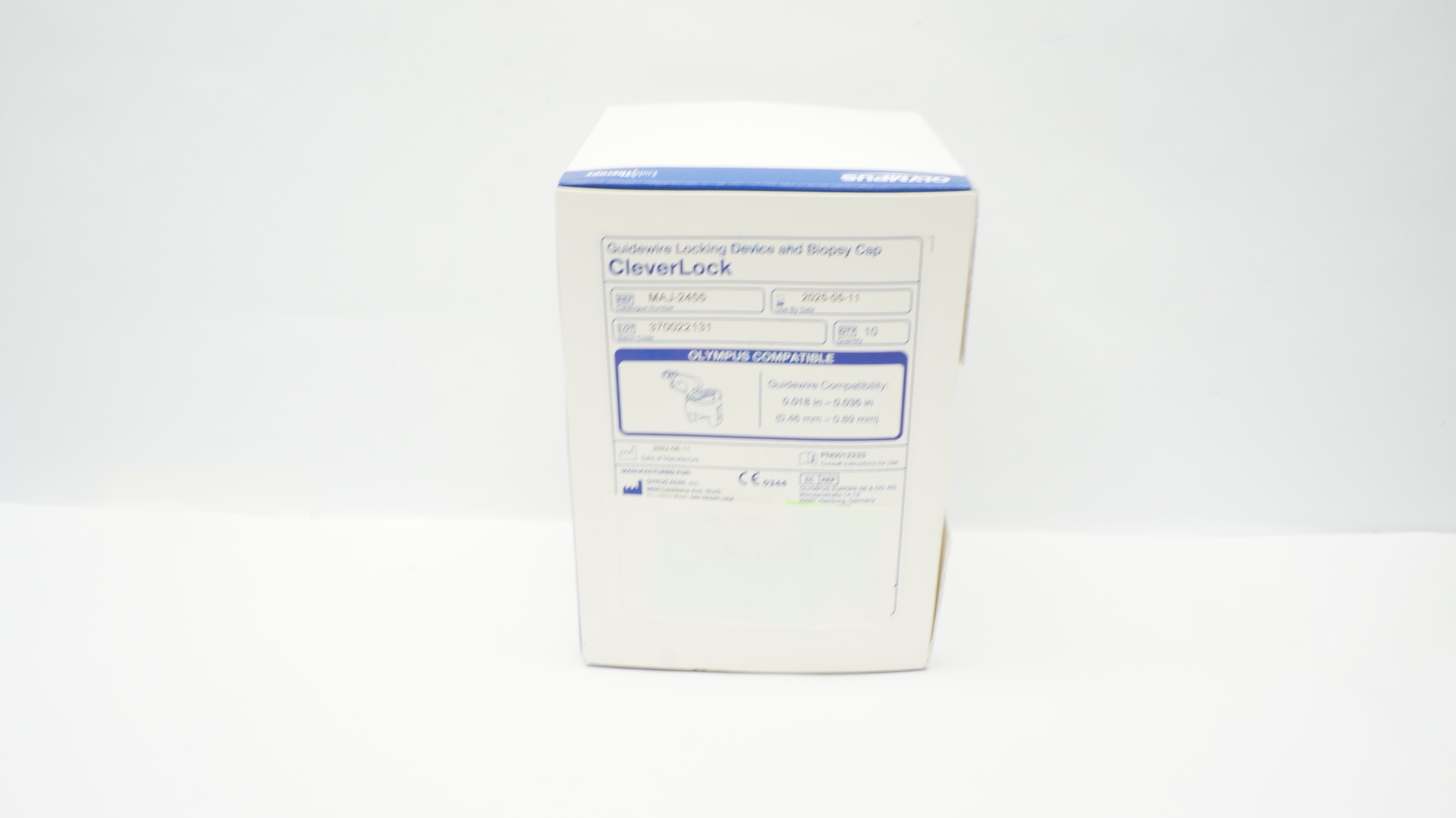 Gyrus ACMI MAJ-2455 CleverLock Guidewire Locking Device & Biopsy Cap - Box of 10