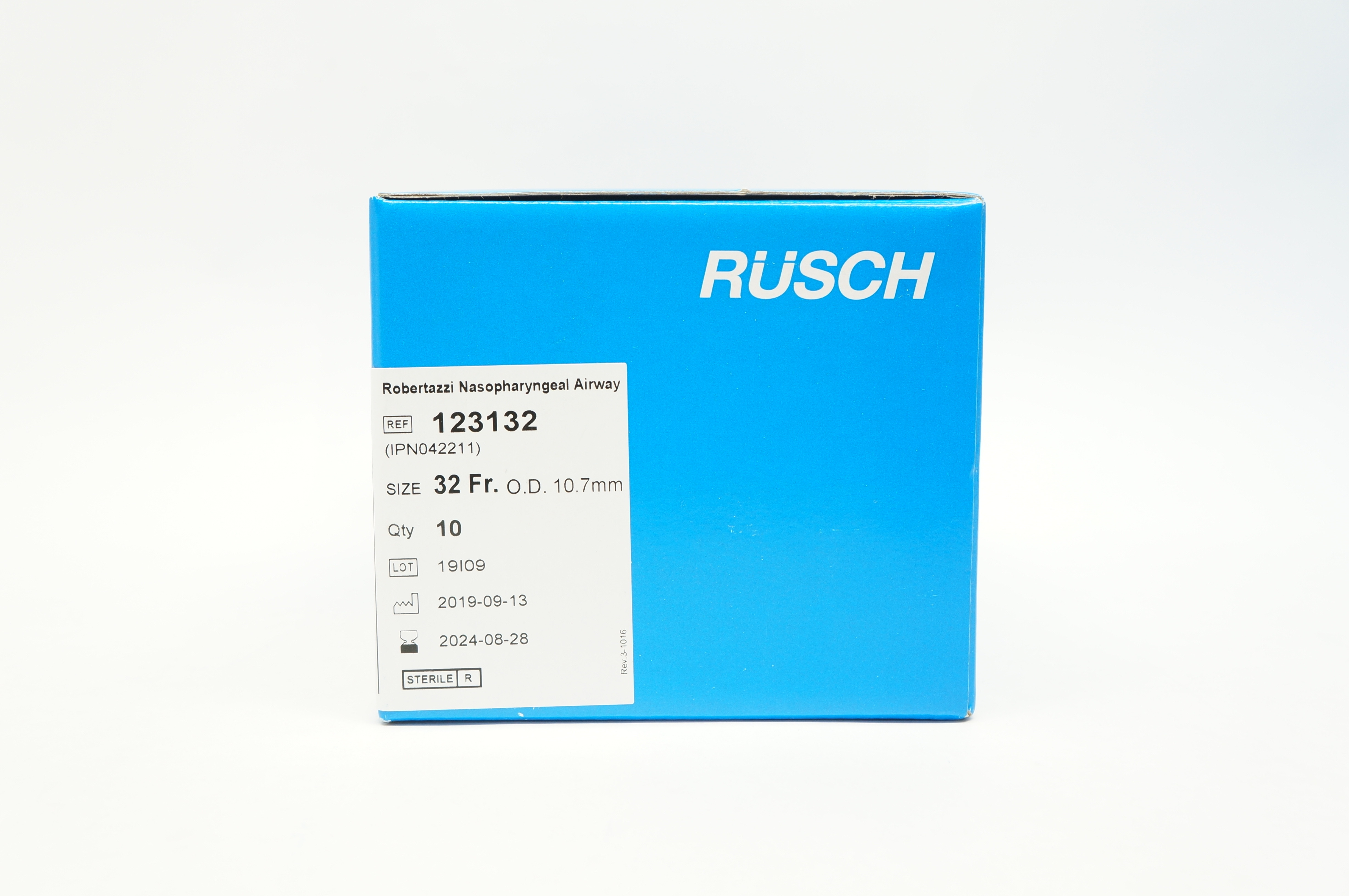 Teleflex 123132 Rusch Robertazzi Nasopharyngeal Airway 32Fr OD 10.7mm -Box of 10